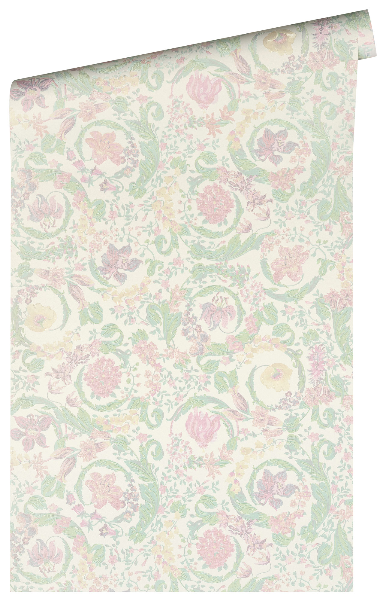 AS Vliestapete Versace 5 Florale Tapete Pastell 387062