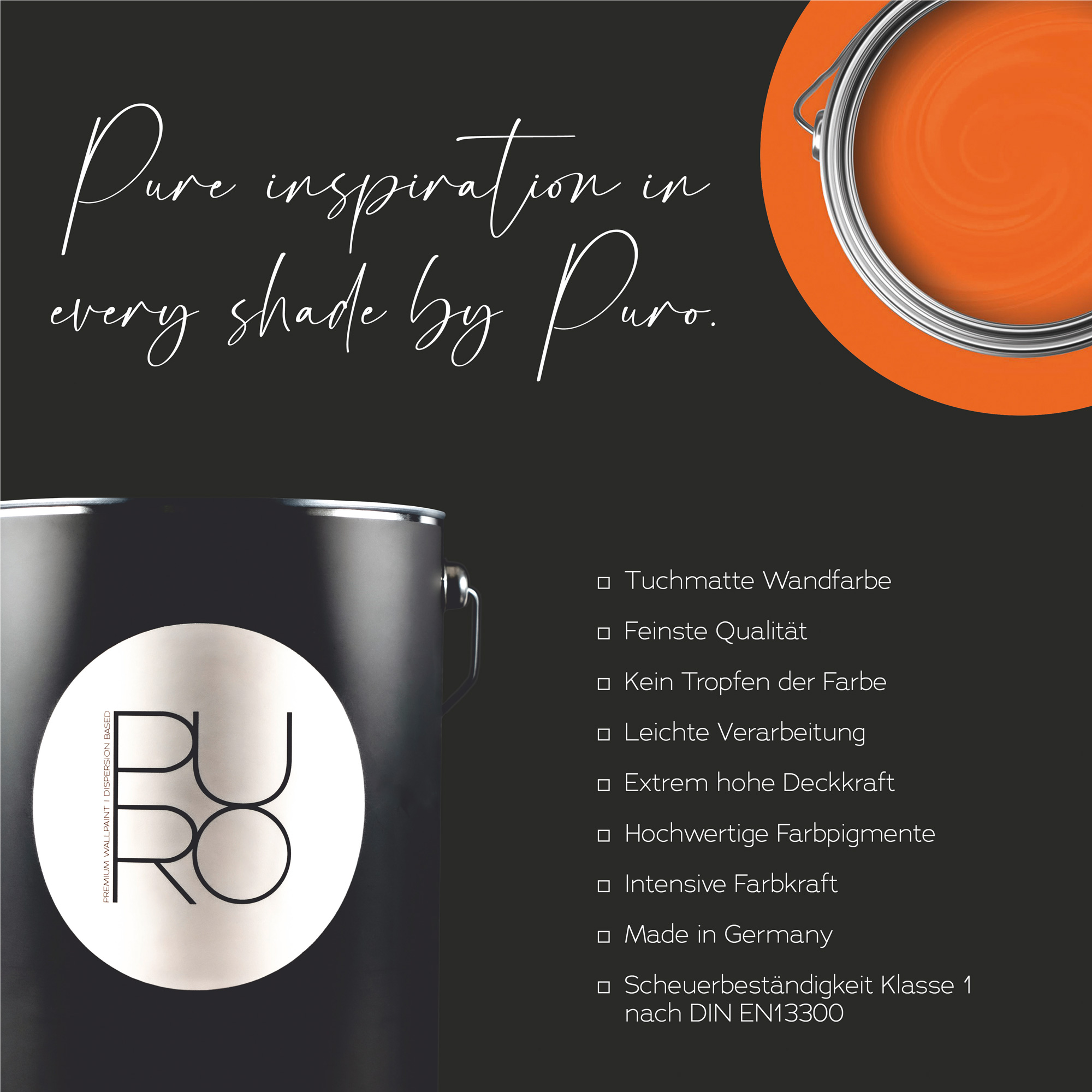 AS Premium Innenwandfarbe Puro c9003 dusty orange 2,5 L