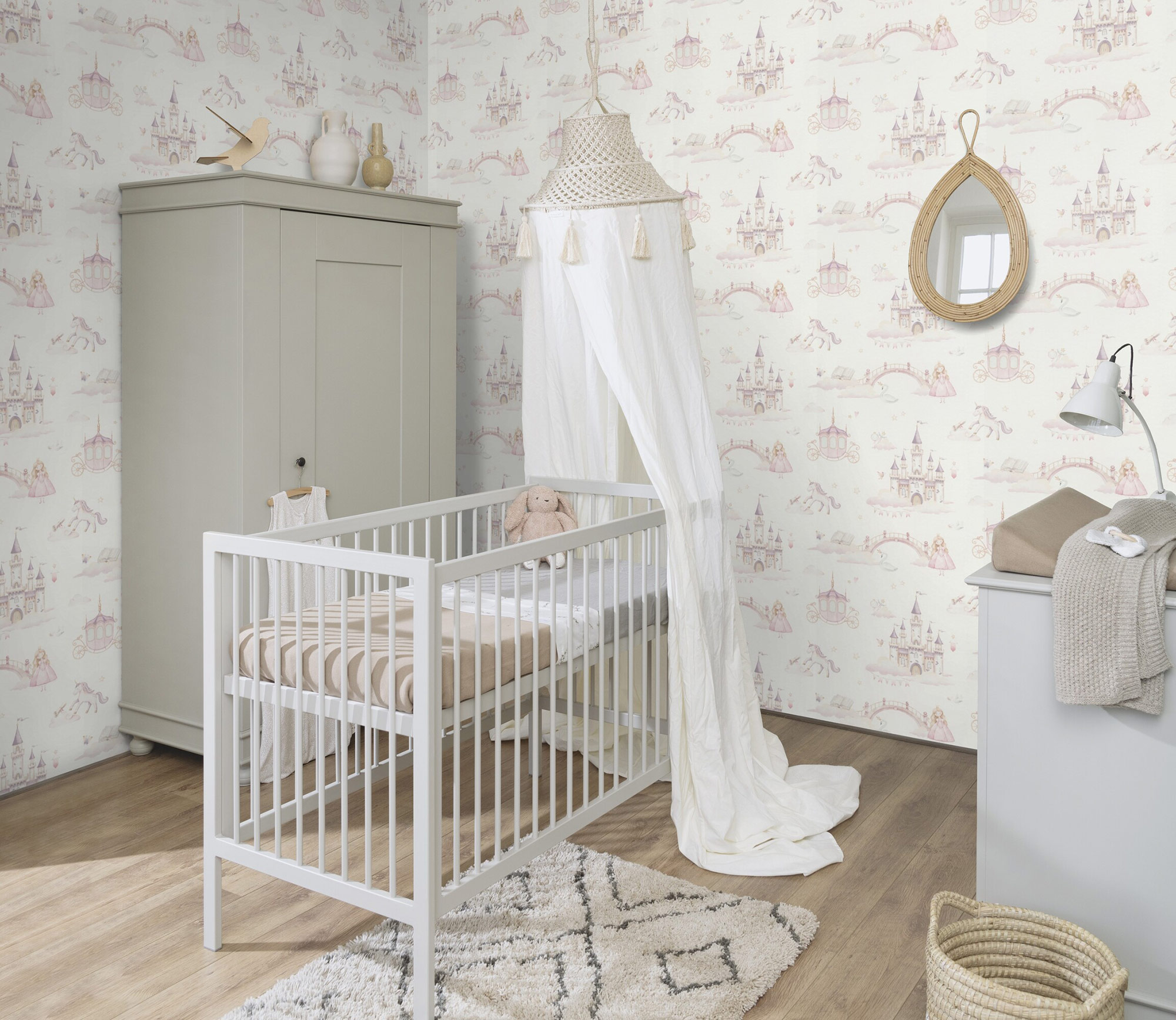 Rasch Vliestapete Kids Word 2 Pink 302721