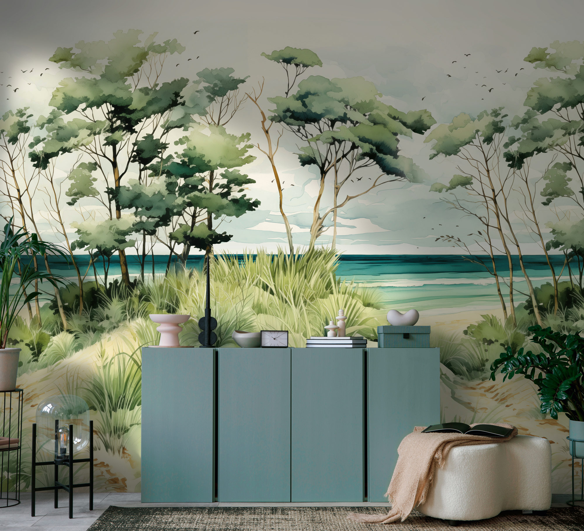 AS Fototapete The Wall 4 Landschaft Blau 781231