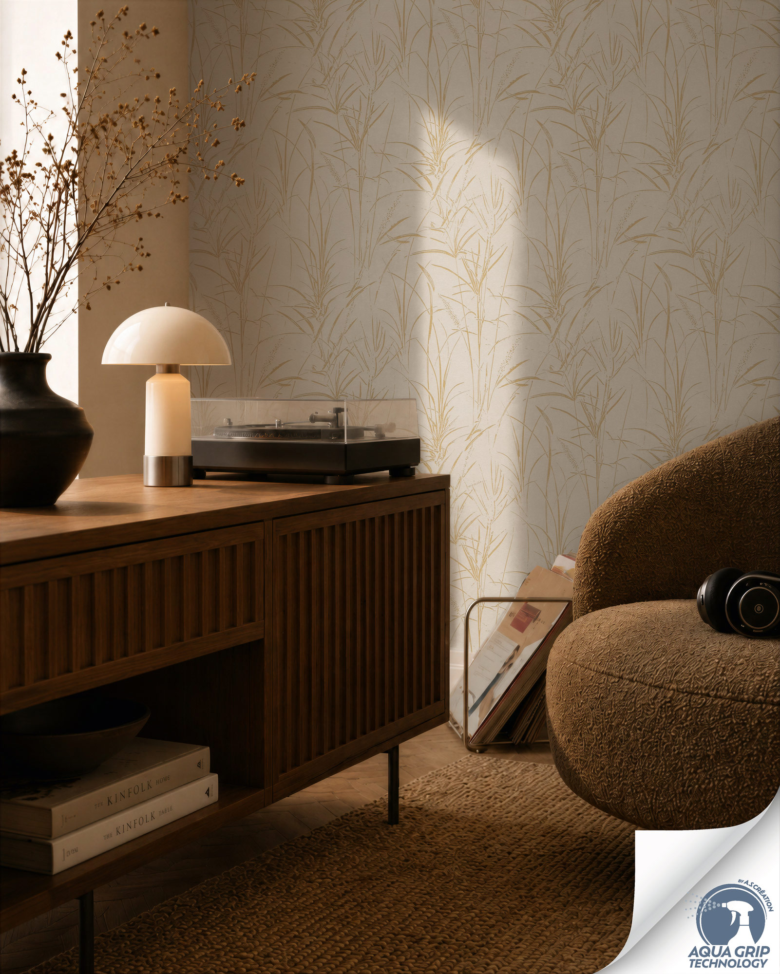 AS Vliestapete Cosiness Designdrop 2 Floral Creme 792823