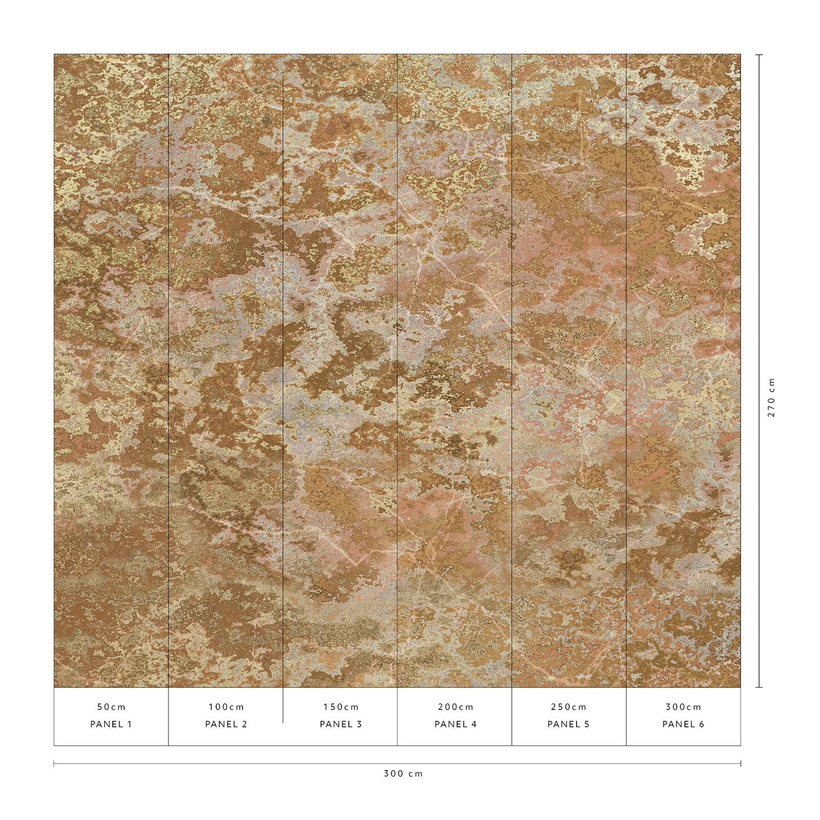 Erismann Fototapete GMK Art Edition Microscope gold 224815