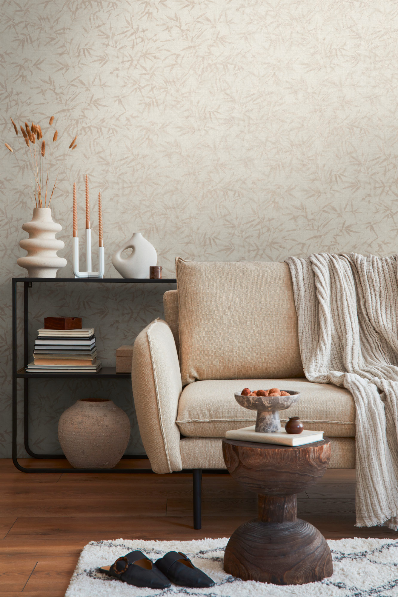 AS Vliestapete History of Art 2 Floral Beige 790461