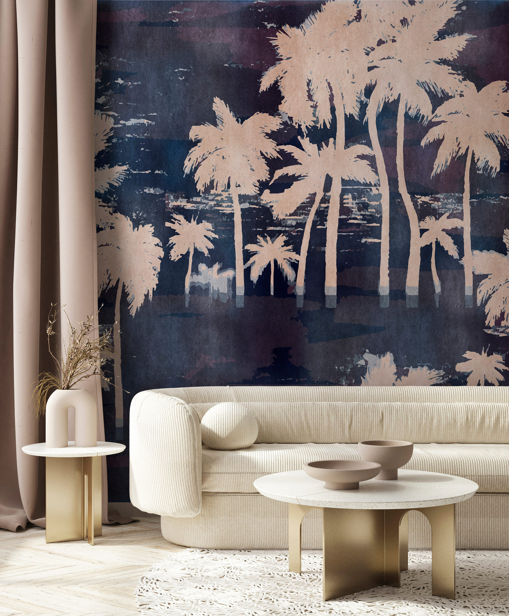 AS Fototapete Walls by Patel 5 Palmen Blau DD134921