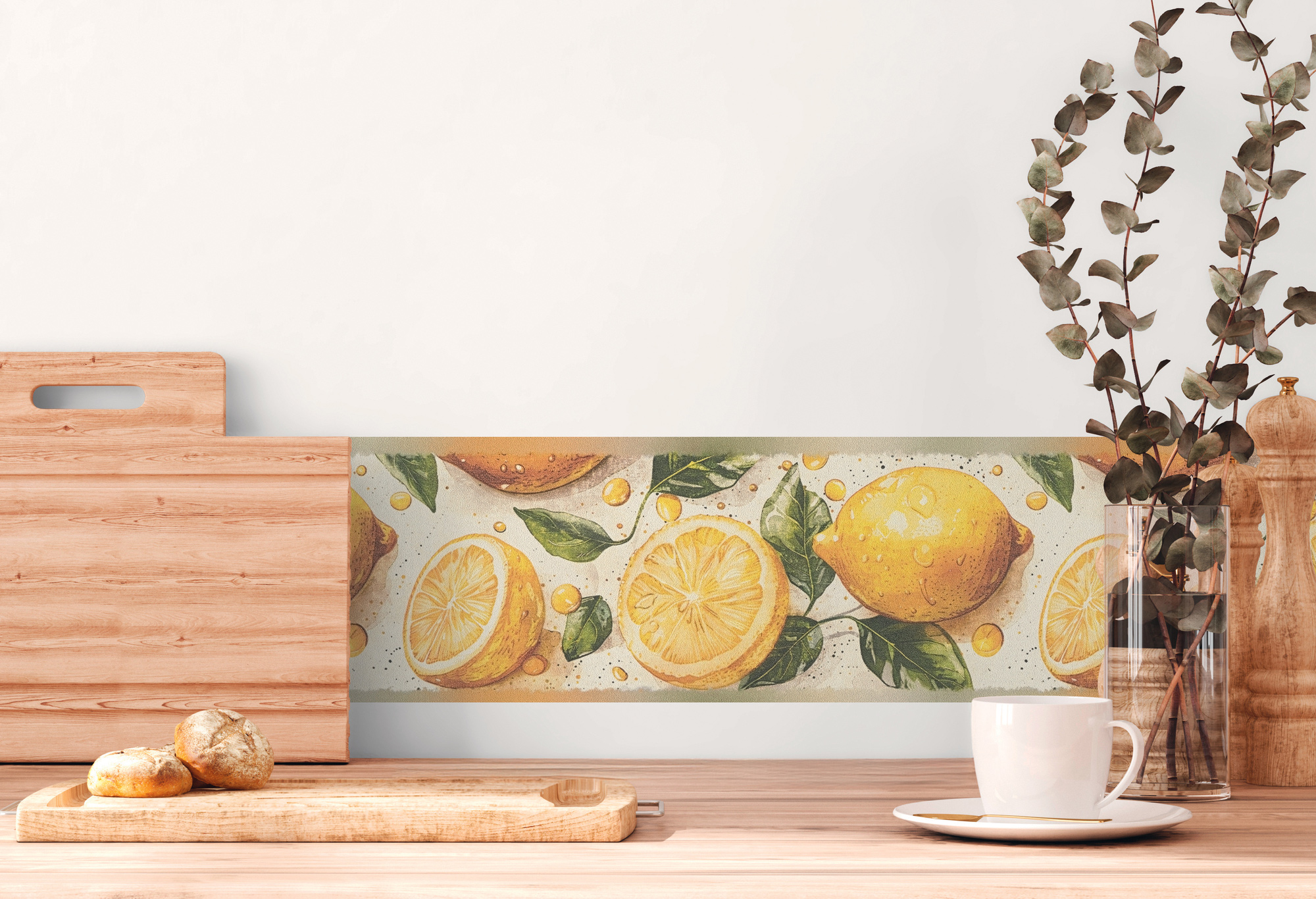 AS Borte Selbstklebende Bordüre Küchenbordüre Creme 786871