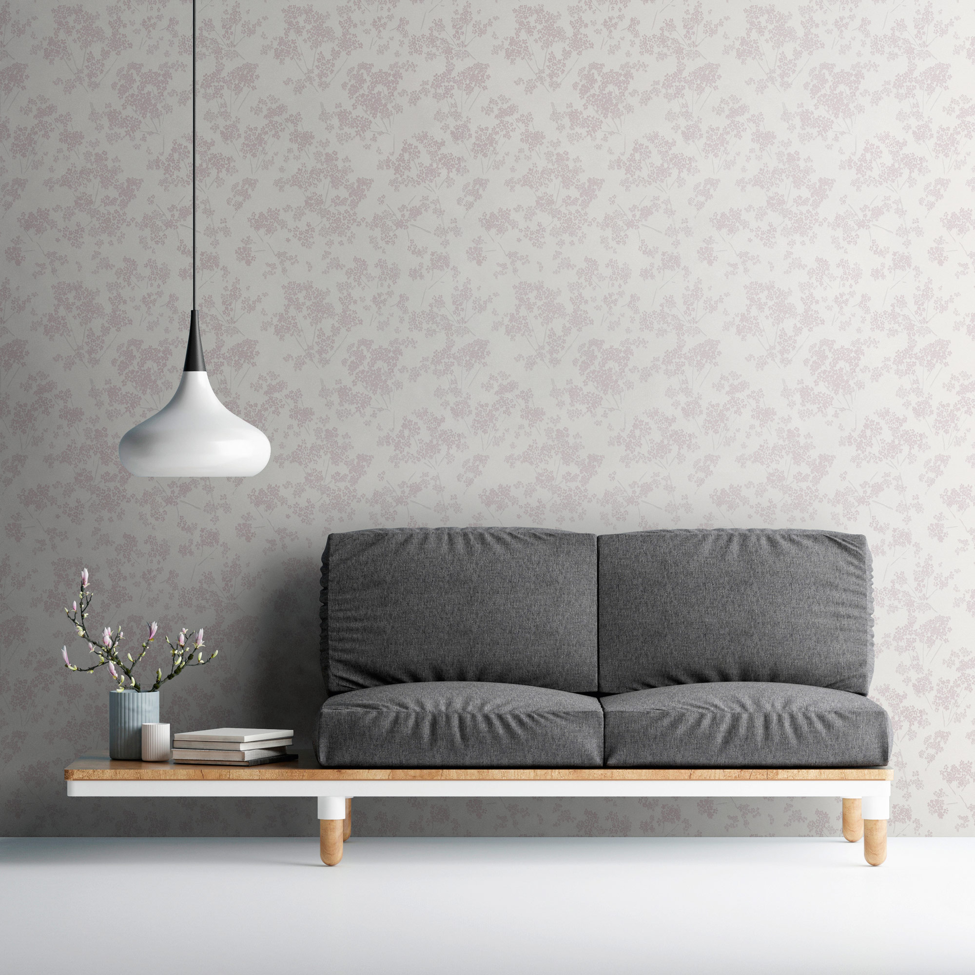 AS Vliestapete Casual Living Weiß Blümchen 395481