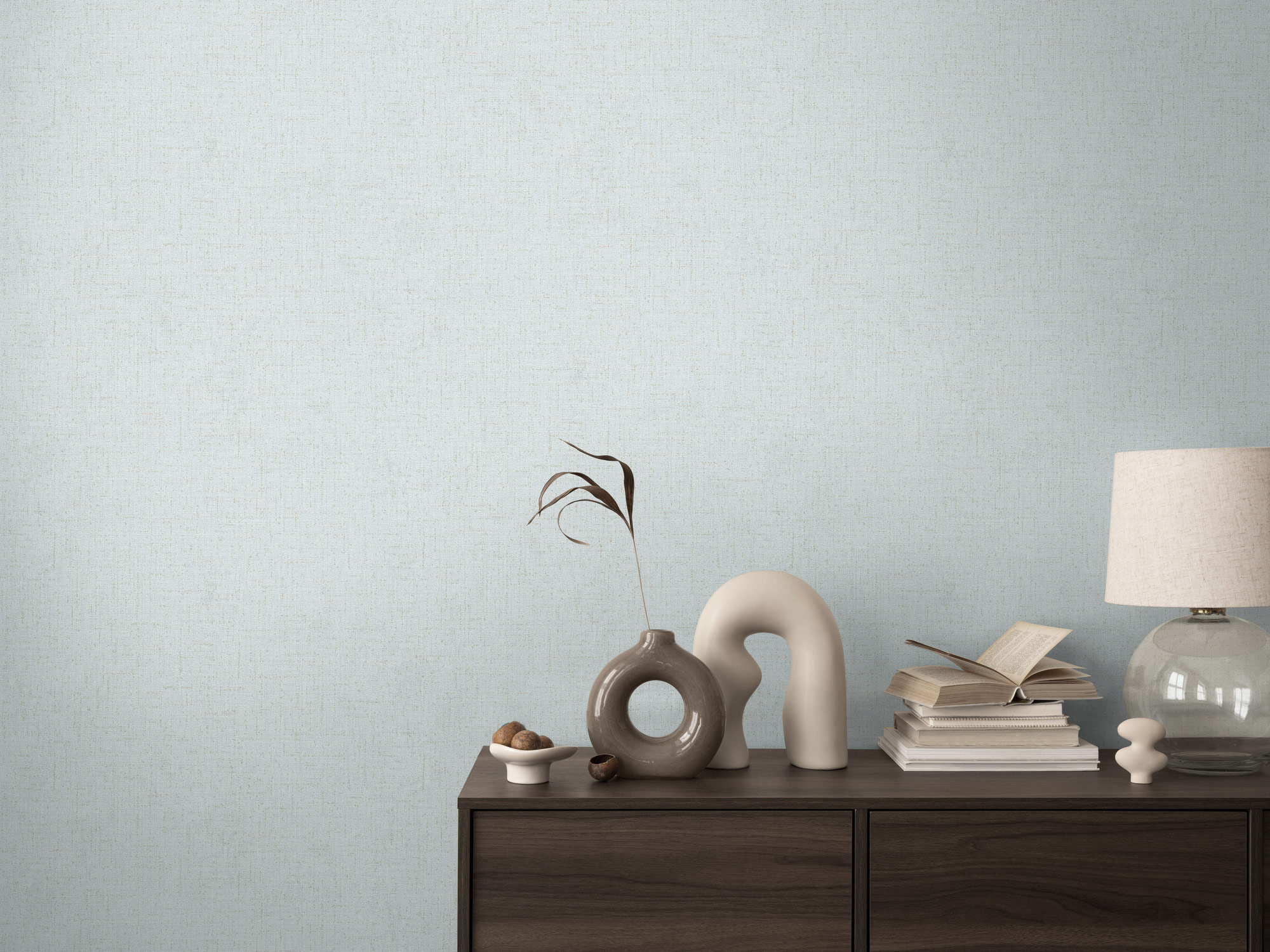 AS Vliestapete CosmoLiving Uni Blau 790667