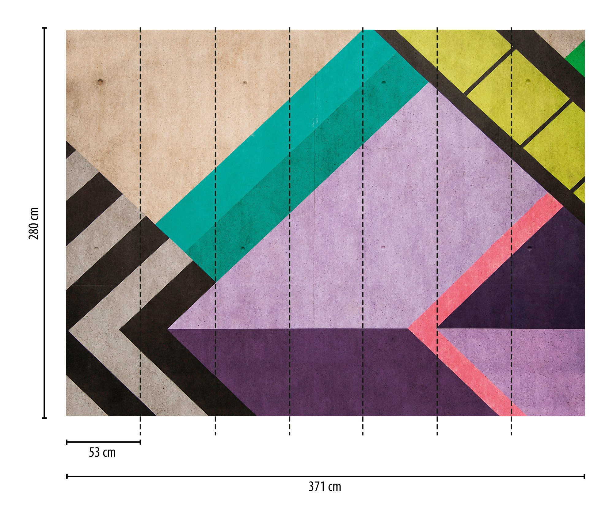 Livingwalls Vliestapete The Wall 3 Grafisch 399131