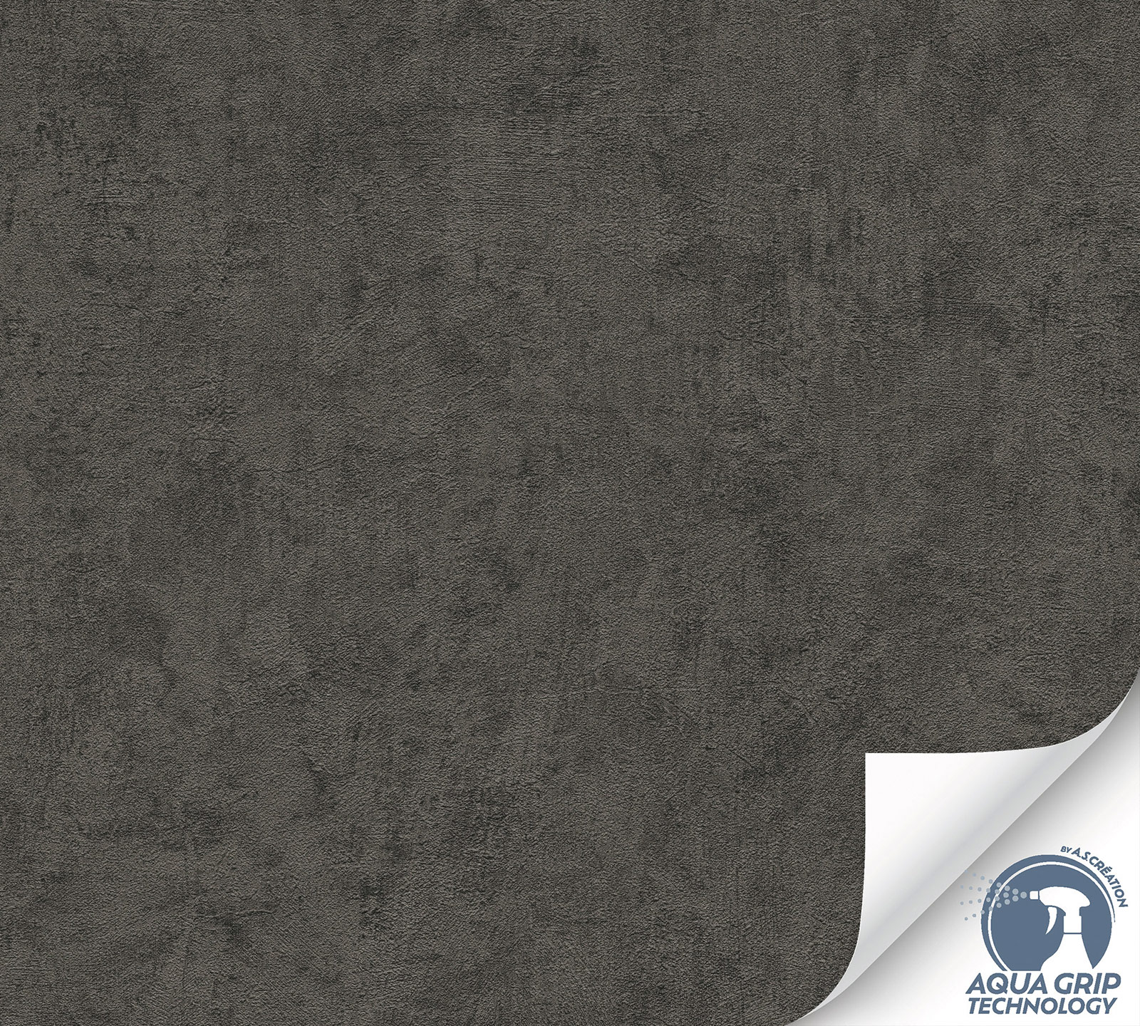 AS Vliestapete Cosiness Designdrop 2 Uni Schwarz 793158