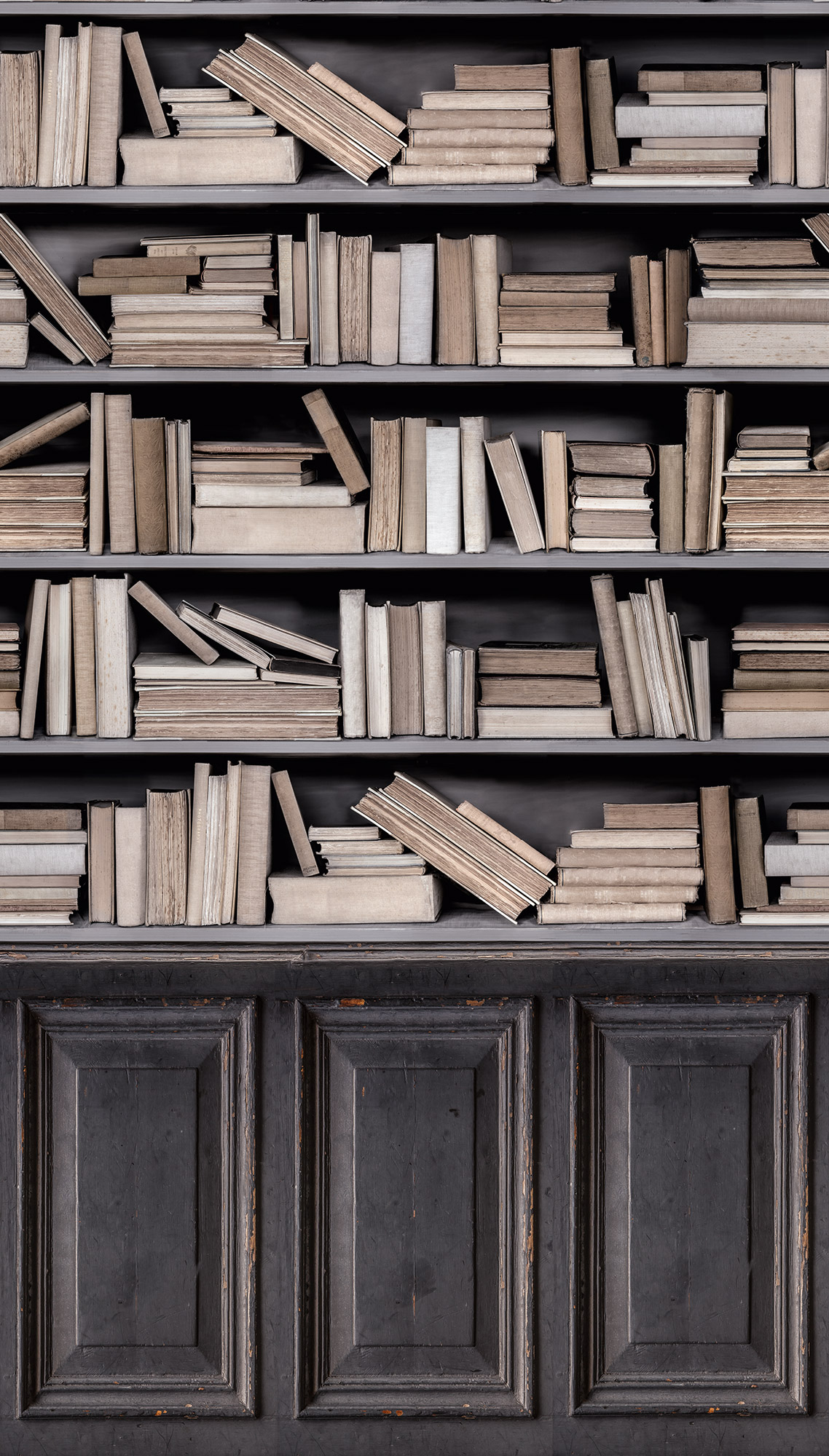 Grandeco Wandbild Eine Rolle ein Motiv Bücherwand A36801