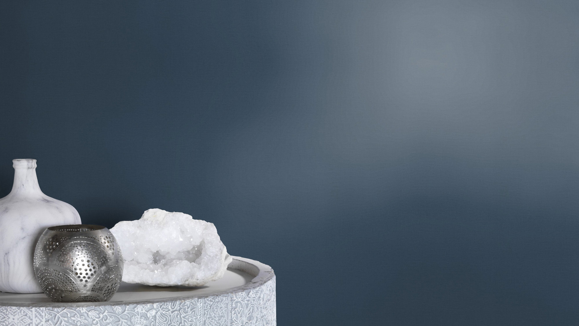 Rasch Vliestapete Country Charme Blau-dunkelblau 452082