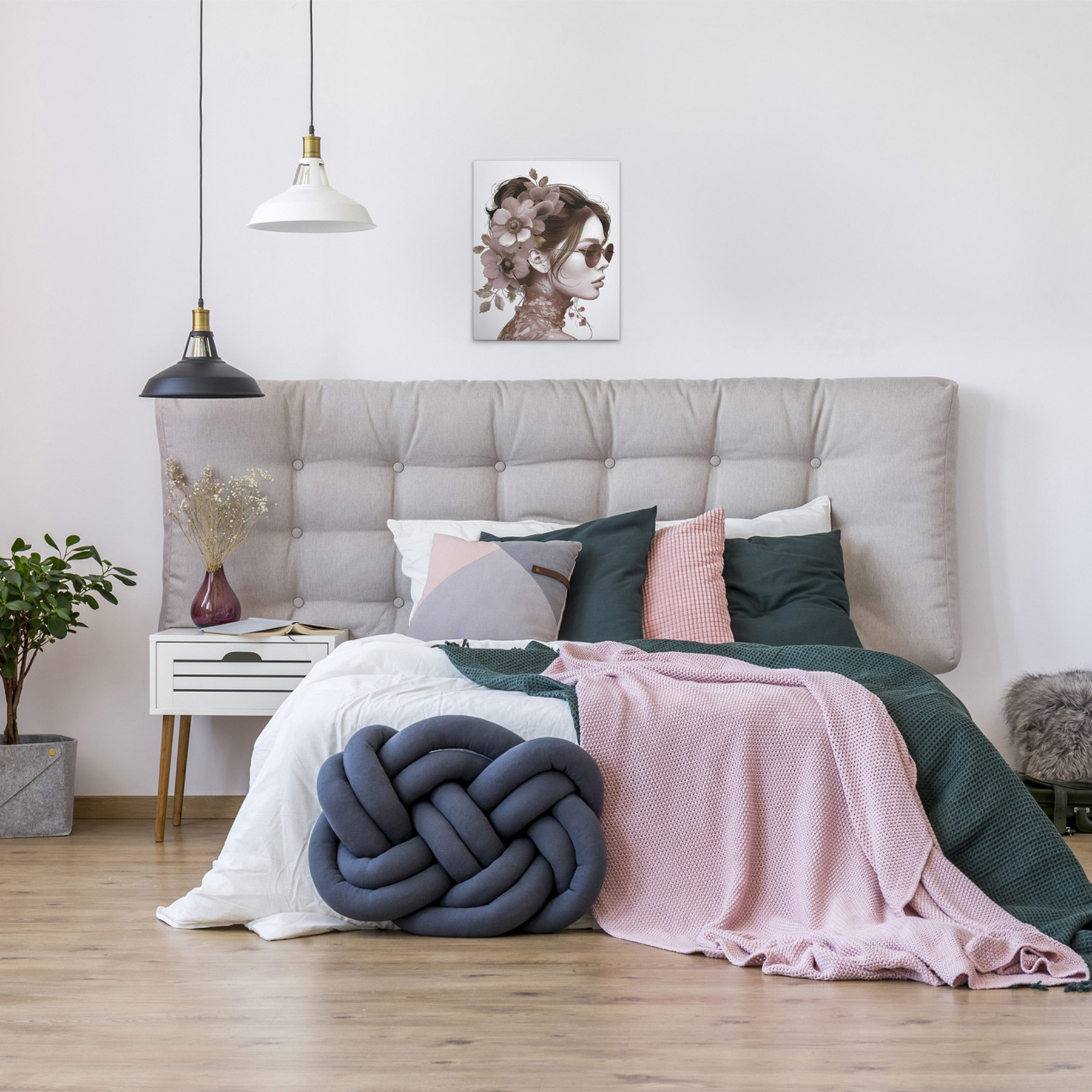 AS Leinwandbild Flowergirl Mauve DD132896