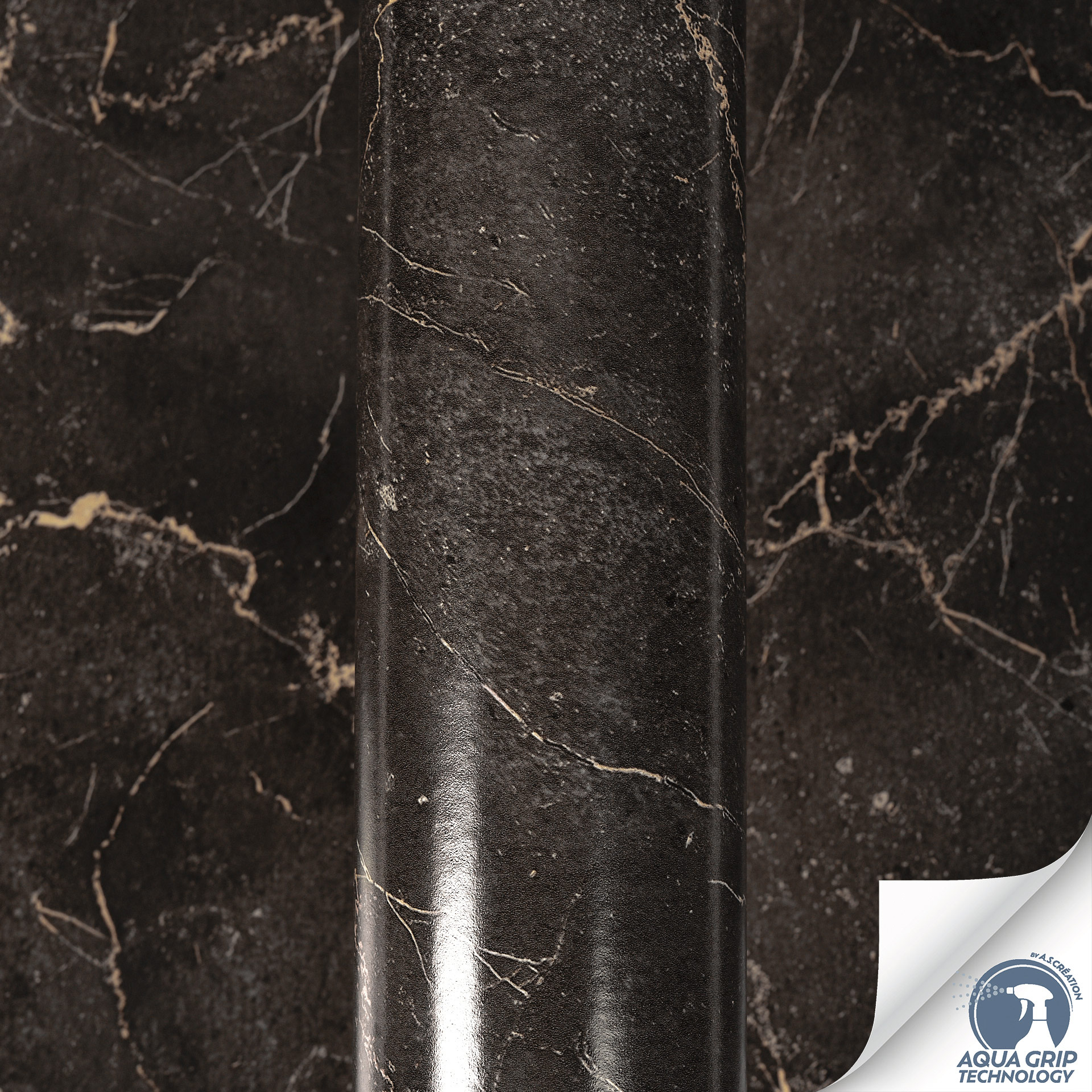 AS Vliestapete Cosiness Designdrop 2 Marmor Schwarz 792451