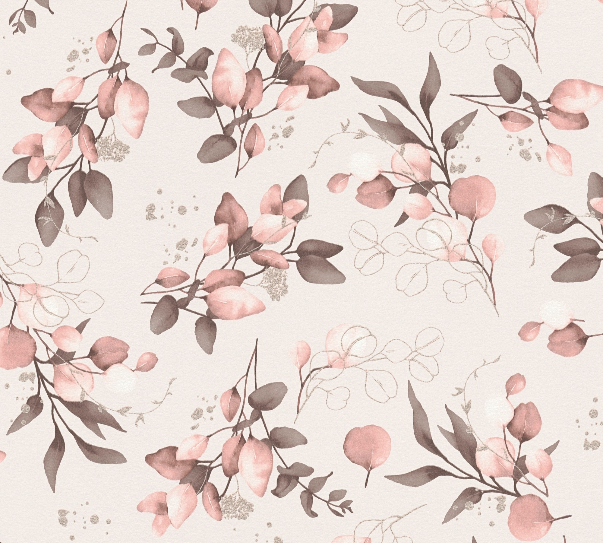 AS Vliestapete Pure Elegance Floral Rosa 397681 AS Vliestapete Pure Elegance Floral Rosa 397681