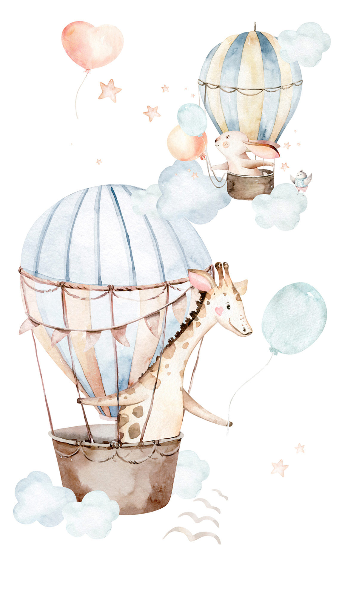 Rasch Fototapete Kids World 2 Blau-Pastellblau 364910