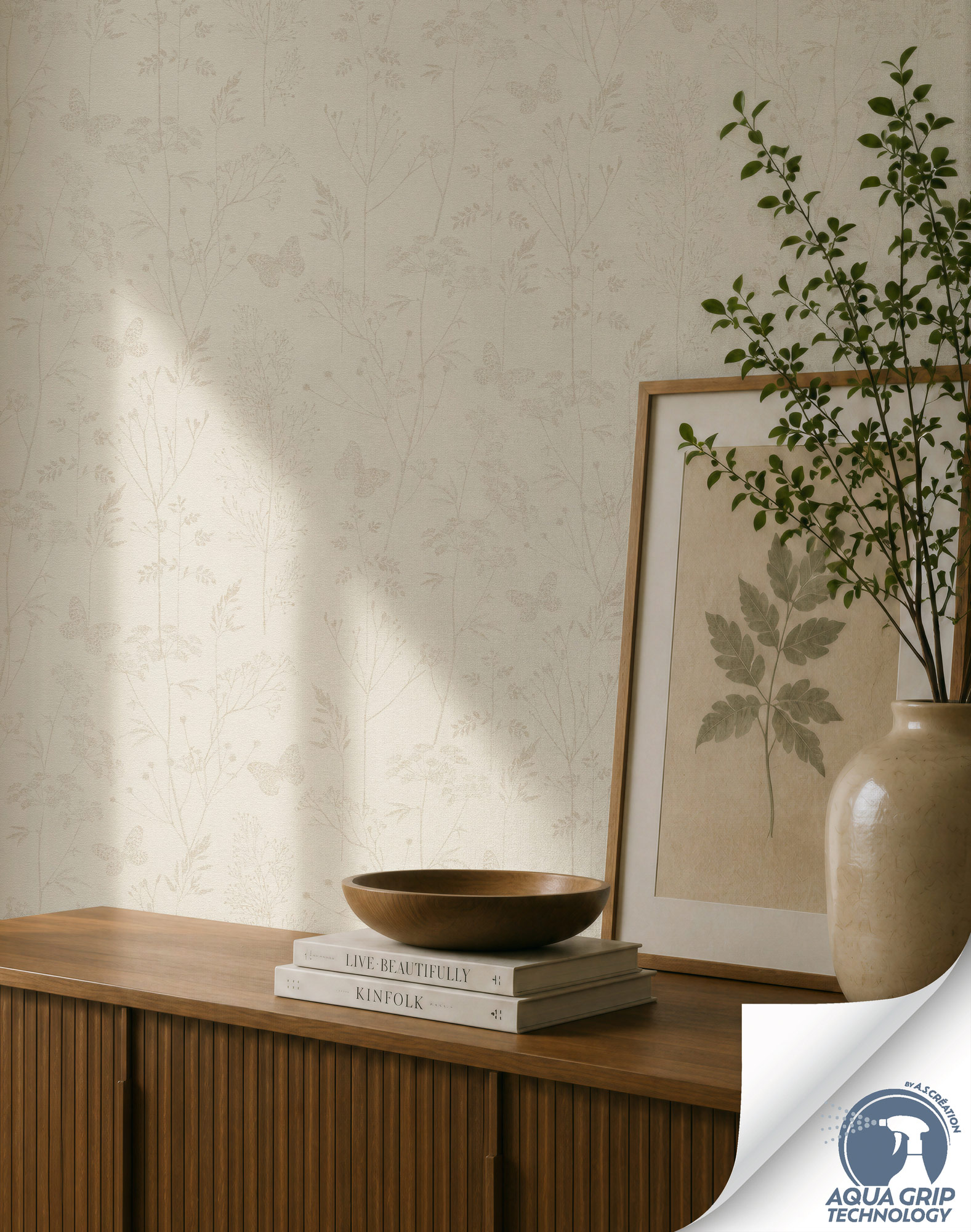 AS Vliestapete Cosiness Designdrop 2 Floral Weiß 792831