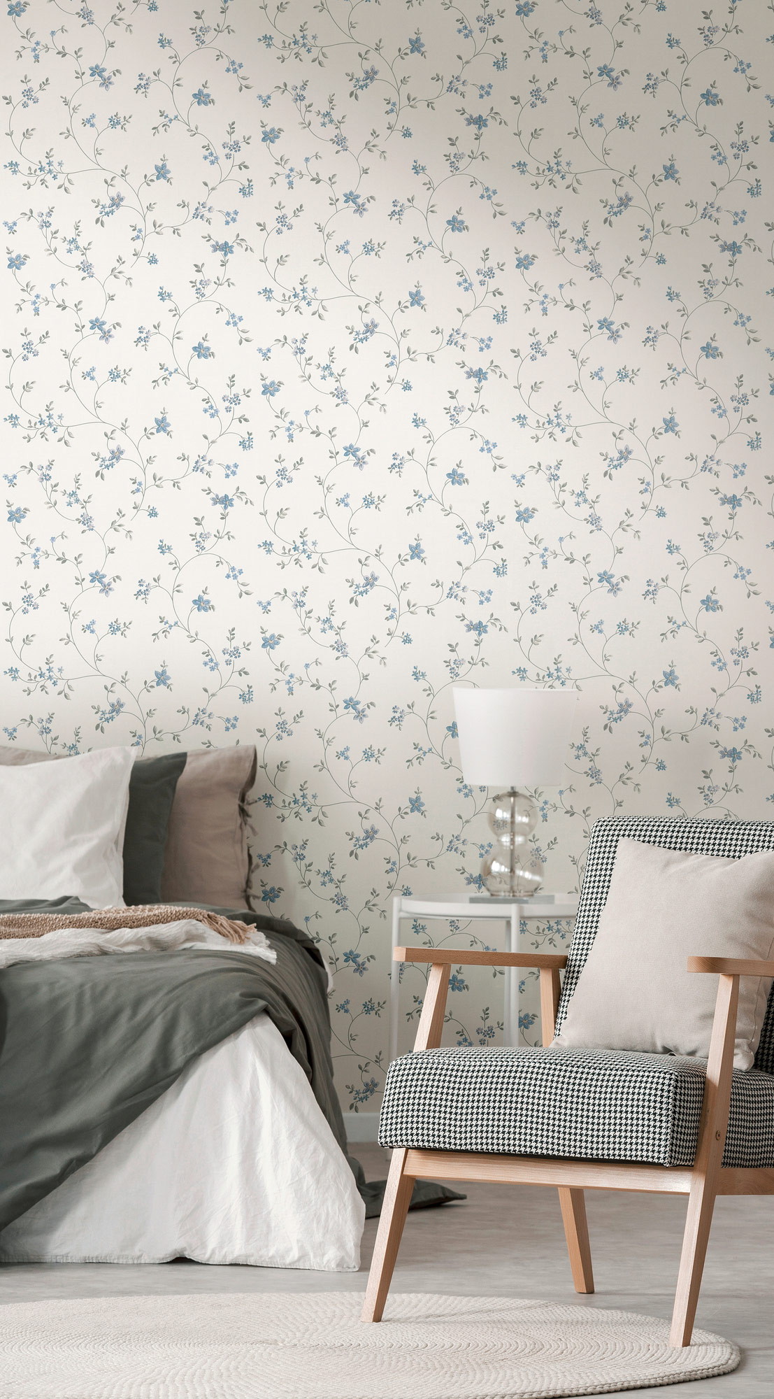 AS Vliestapete Maison Charme Blümchen creme 390713