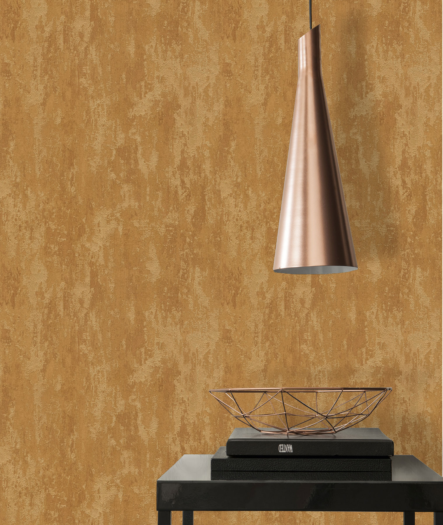 AS Vliestapete Trendwall 2 Rostoptik gold 380443