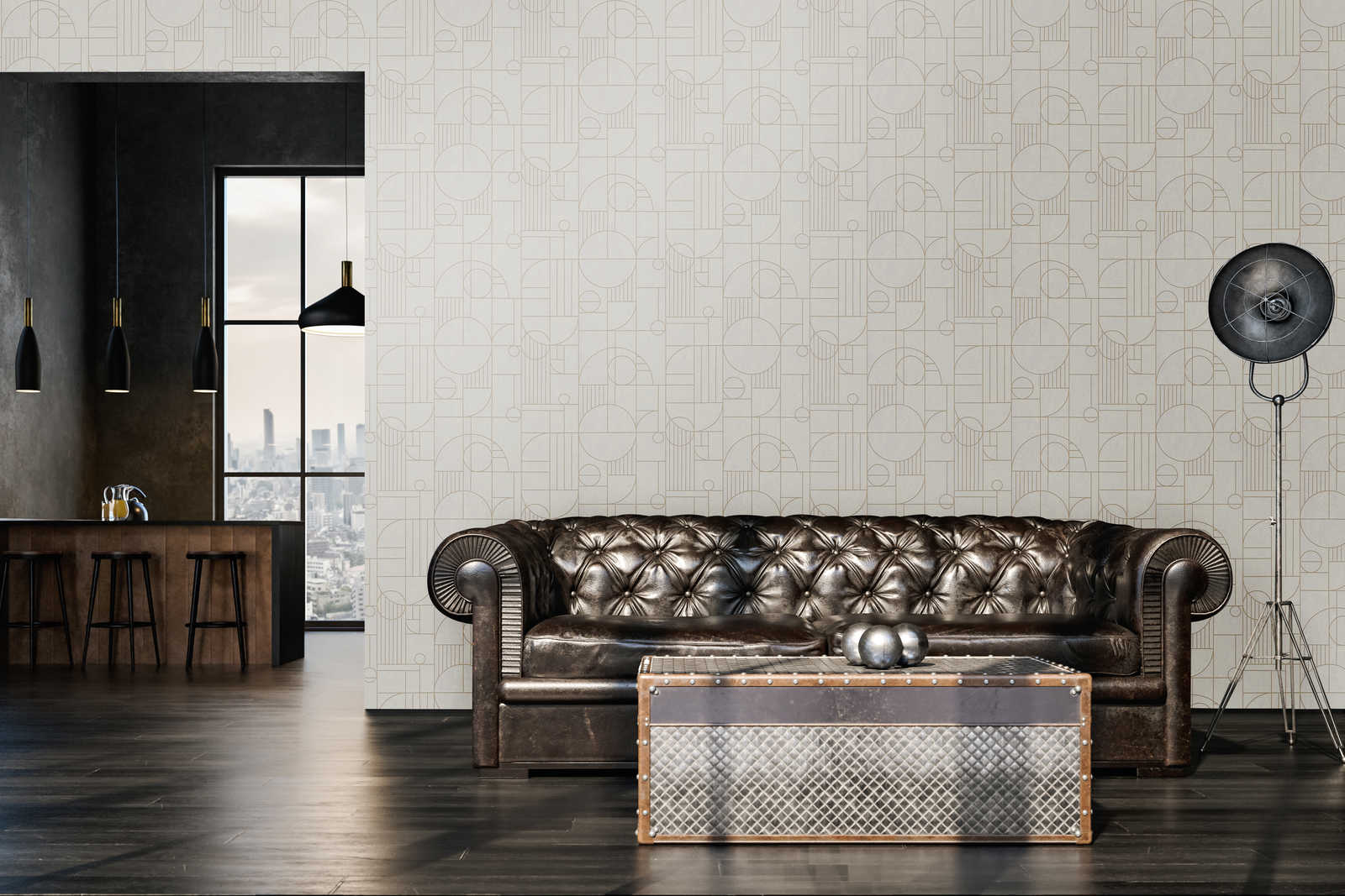 Livingwalls Vliestapete My Home My Spa Geometrisch 386992