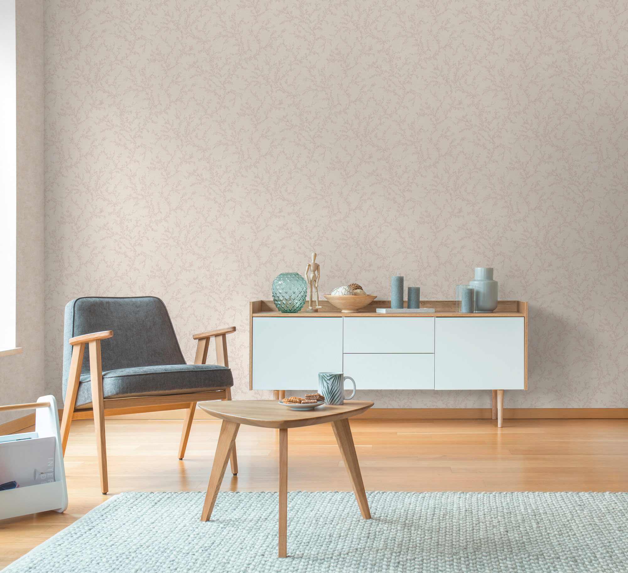 AS Vliestapete Hygge 3 Natur Creme 790902