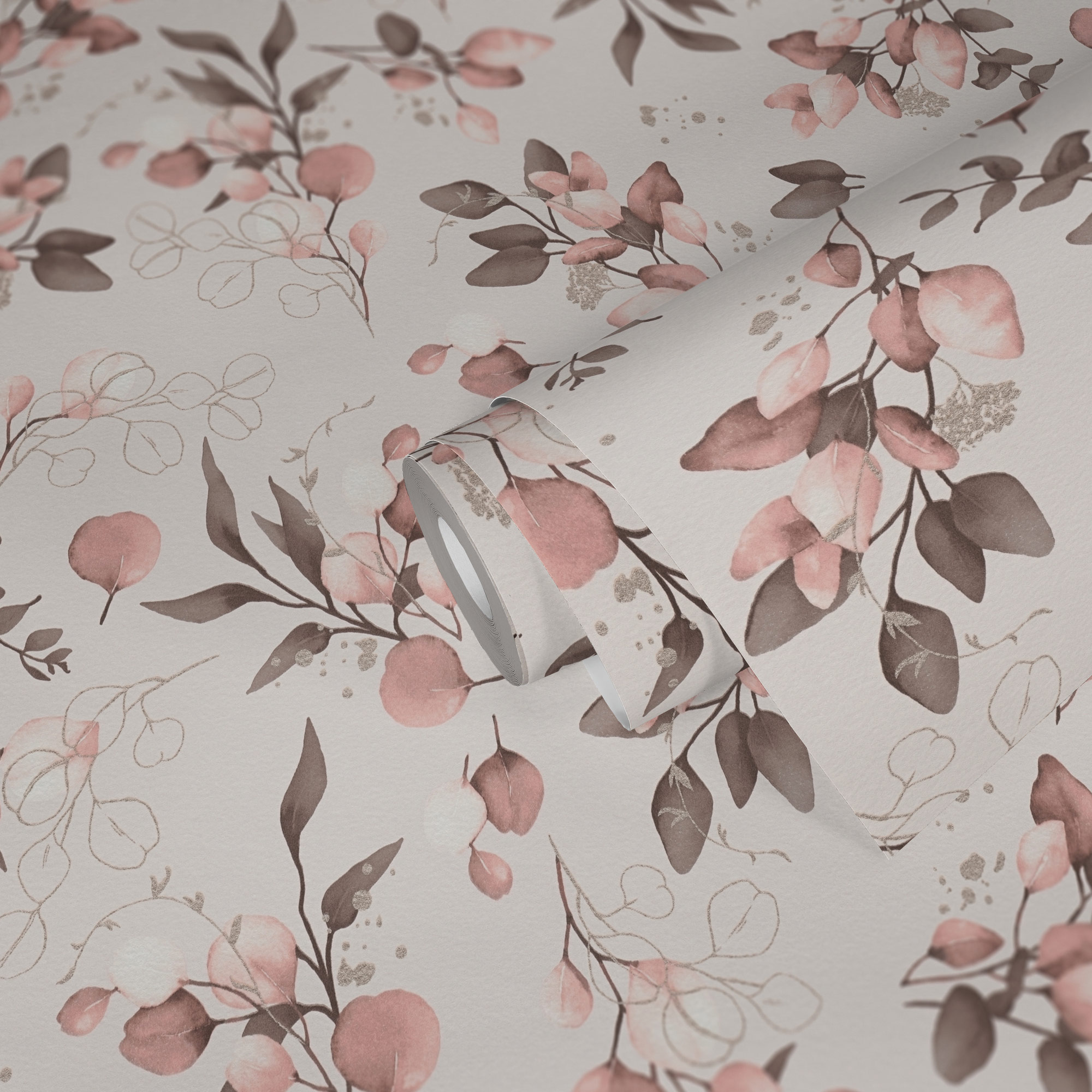 AS Vliestapete Pure Elegance Floral Rosa 397681