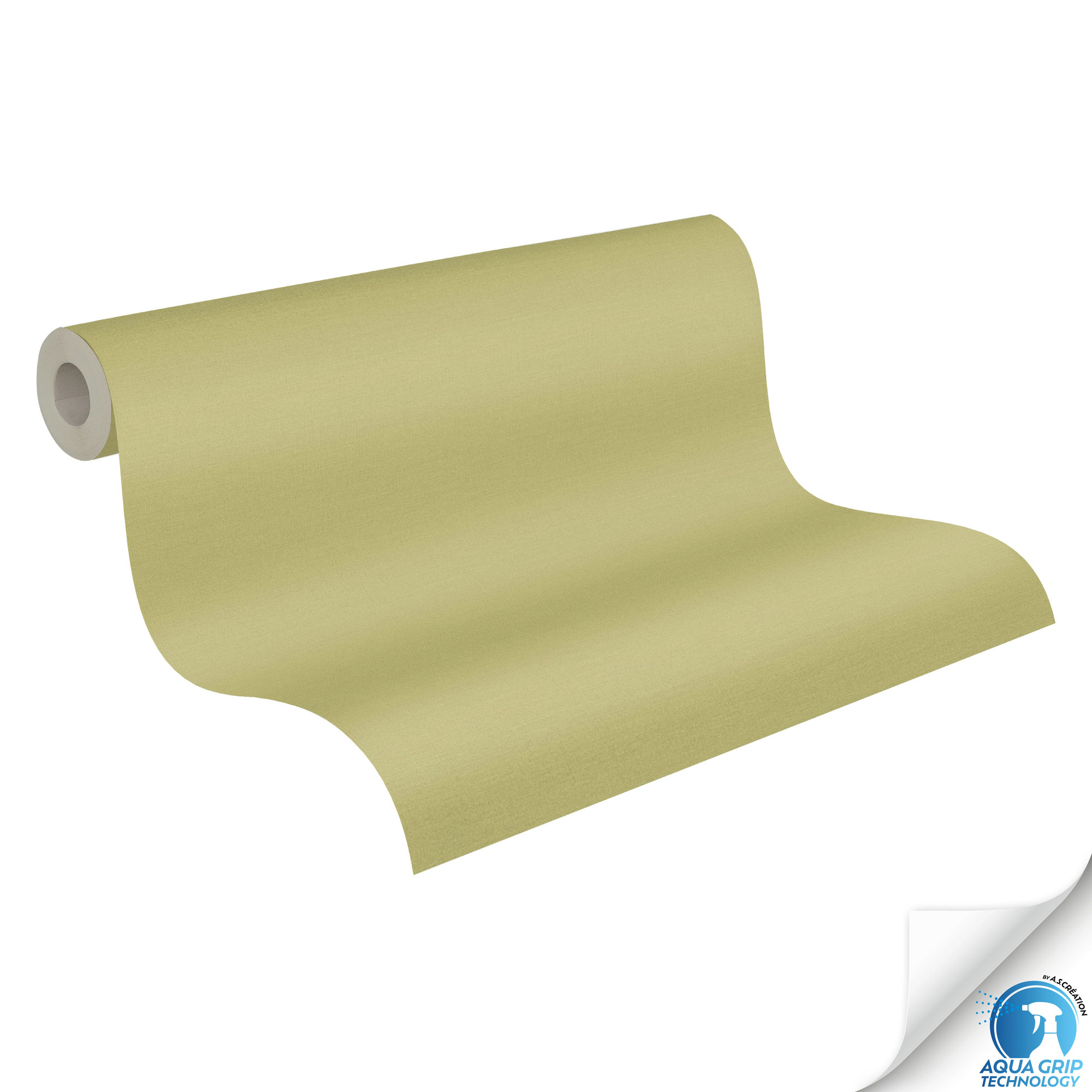 AS Vliestapete WOW Designdrop Unitapete Grün 784993