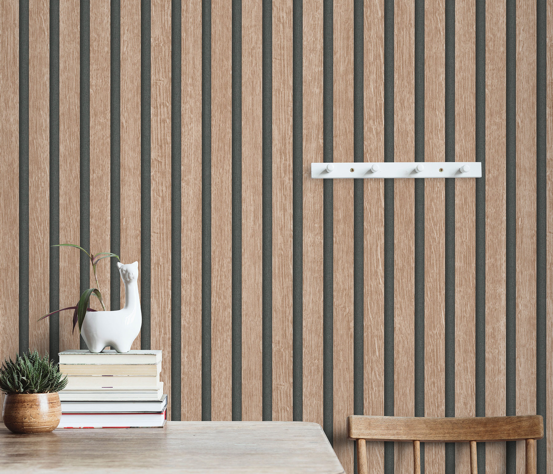 Erismann Vliestapete Holzpaneel hellbraun 1040032