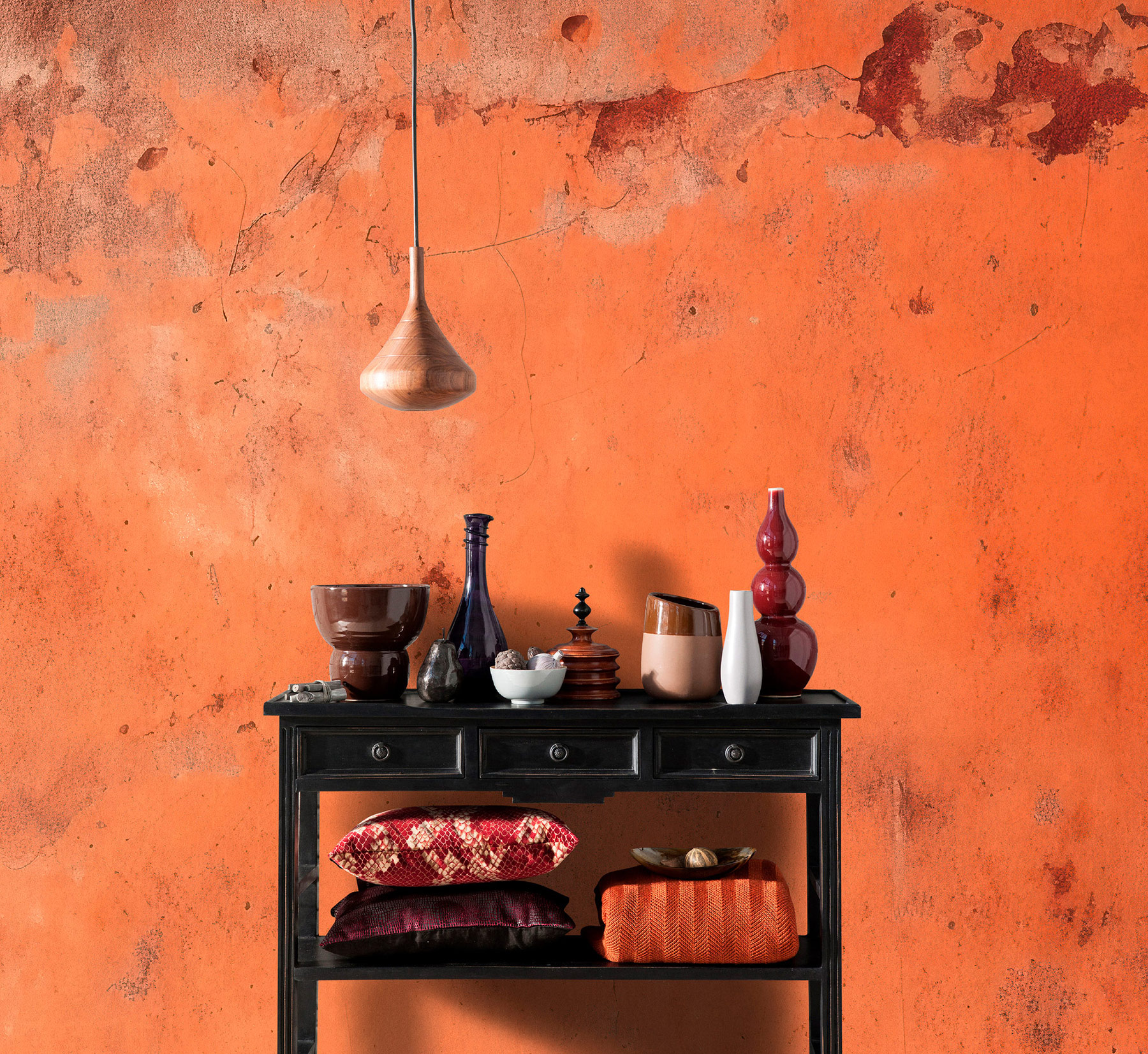 AS Fototapete Walls by Patel 5 Betonoptik Orange DD134573