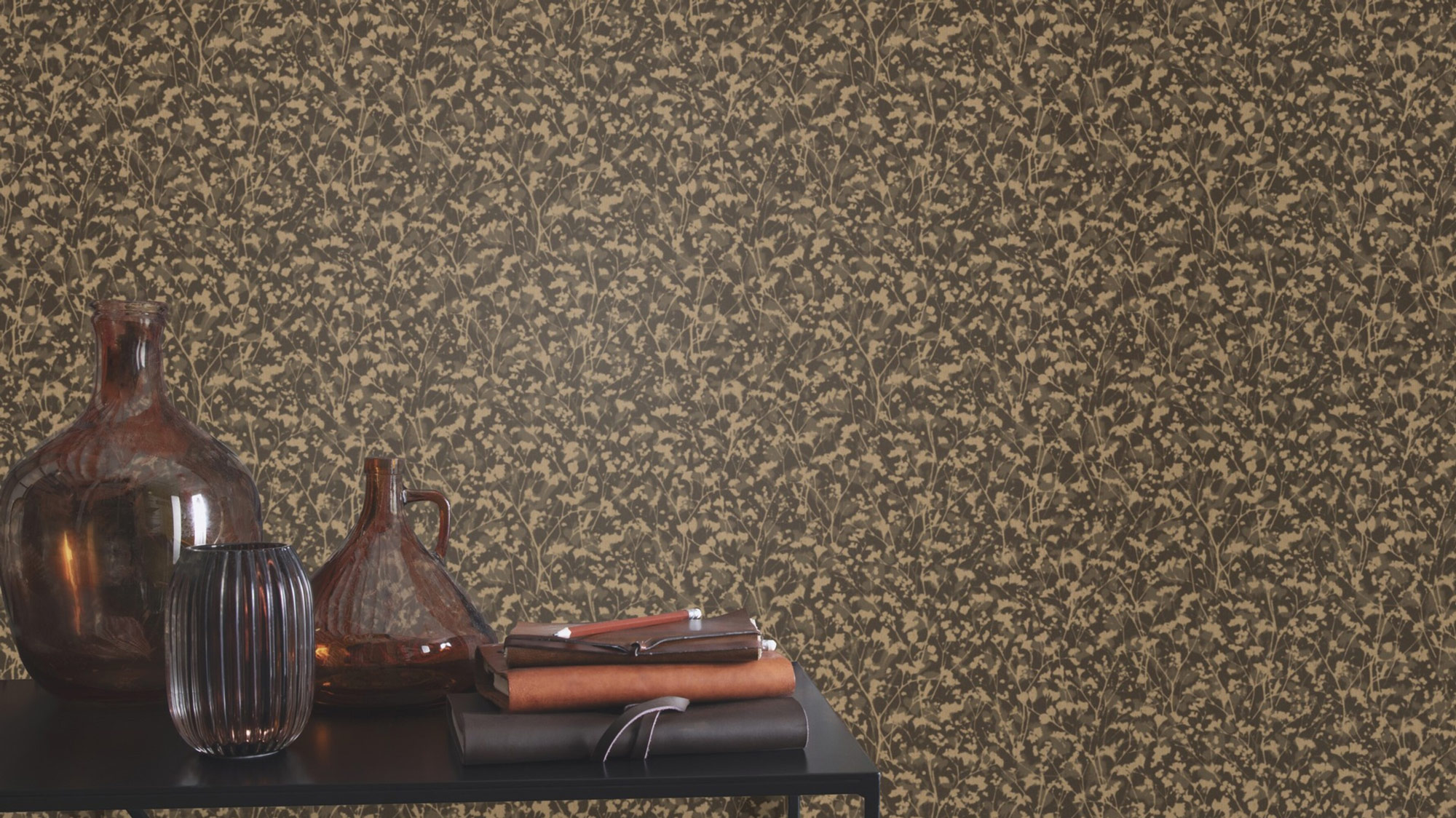 Rasch Vliestapete Amara Schwarz-Schwarzbraun 720754