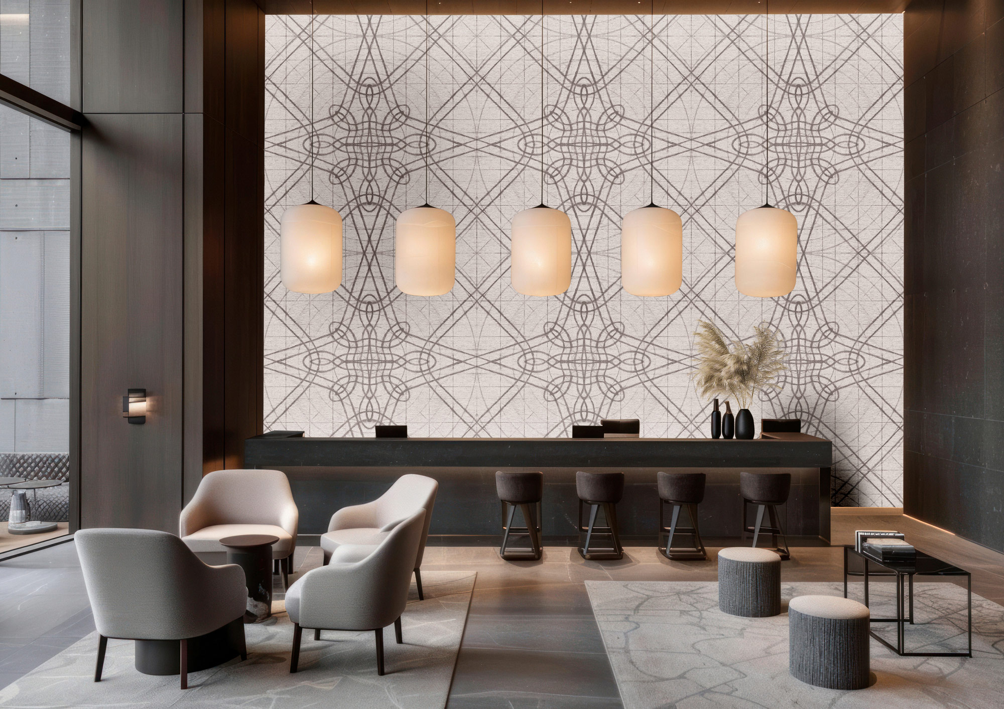 AS Fototapete Walls by Patel 5 Linien Beige DD134447