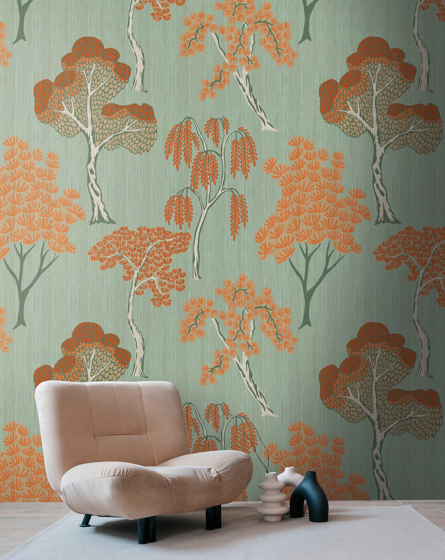 Livingwalls Vliestapete The Wall 3 Bäume 398871