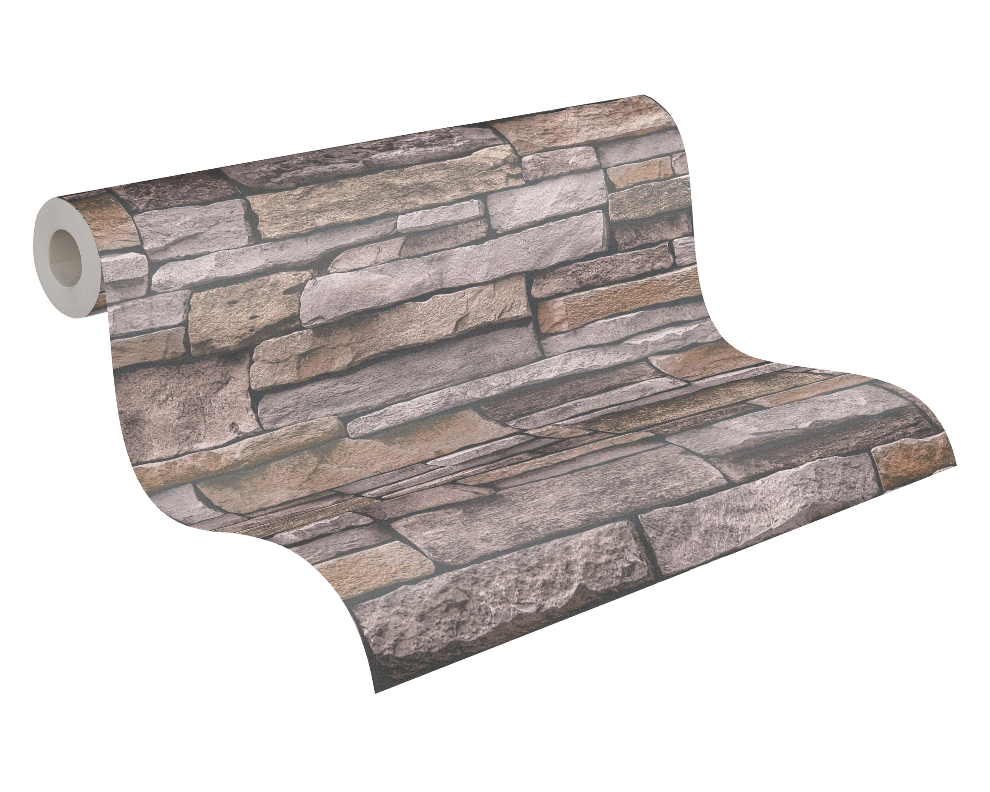 AS Vliestapete Terra Steinoptik grau 388133