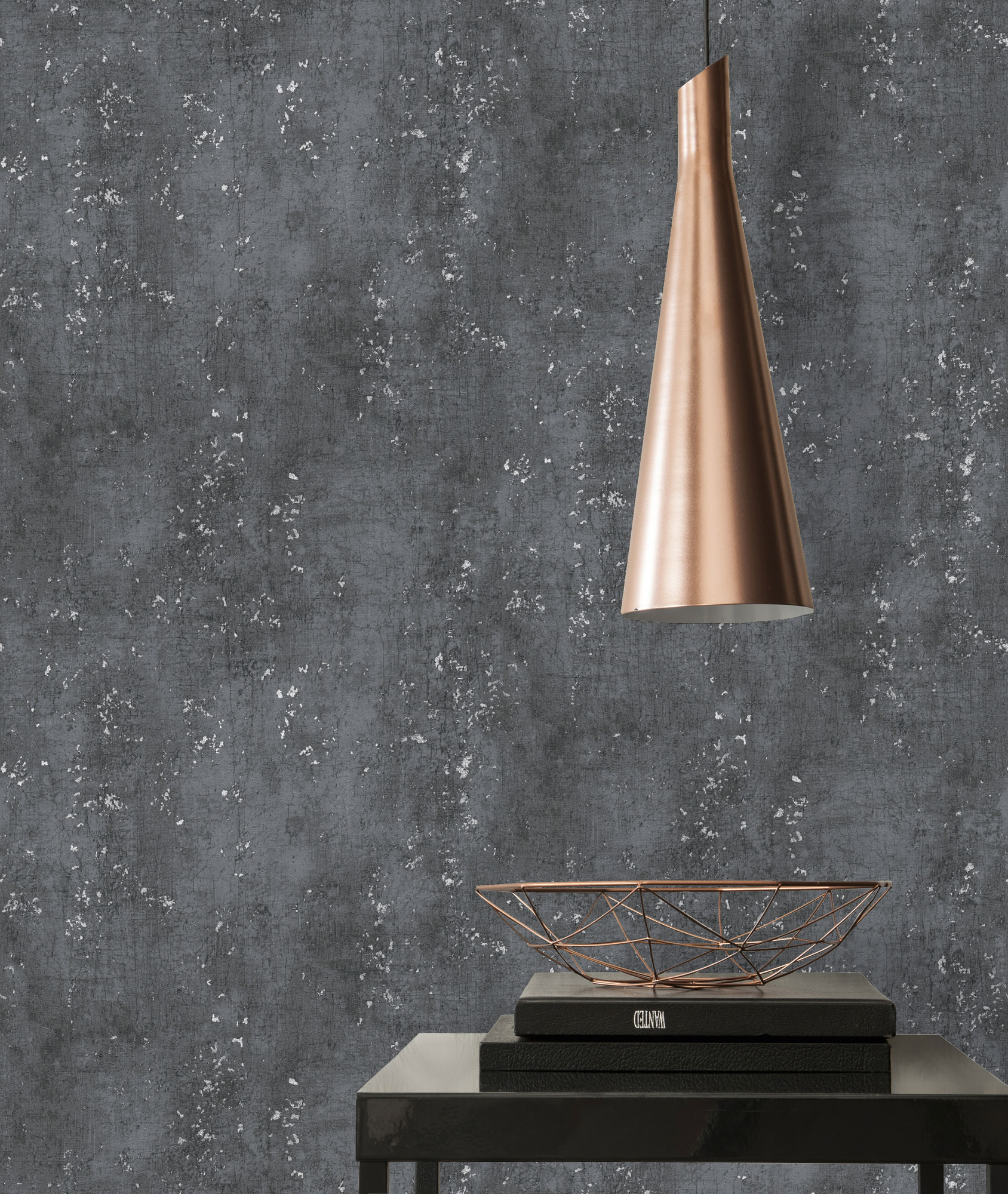 AS Vliestapete Titanium 3 Betonoptik schwarz 378404