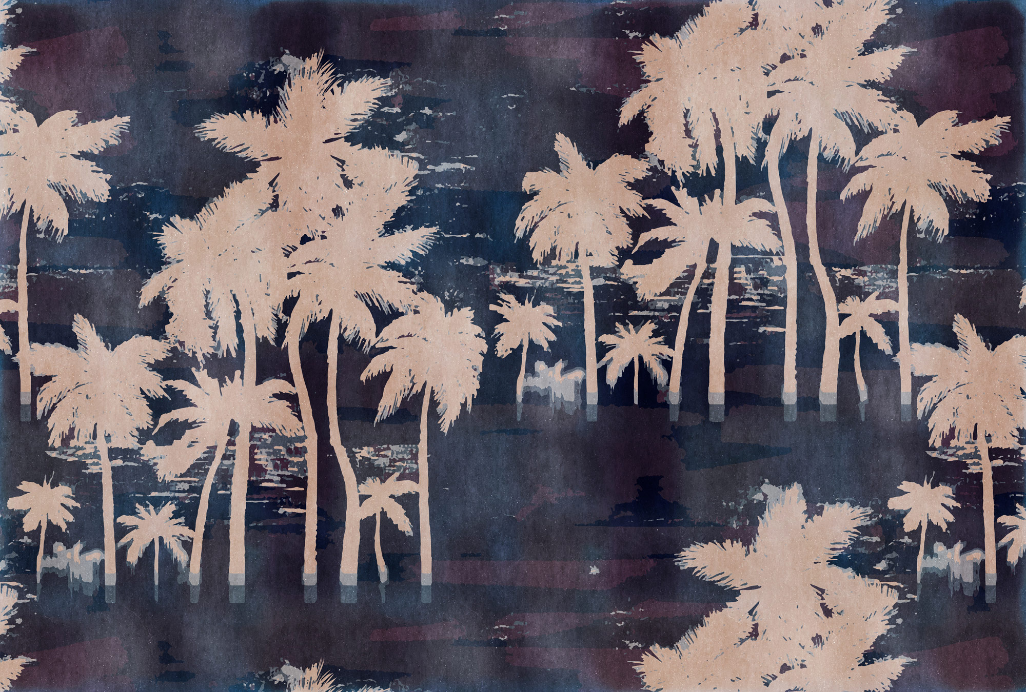 AS Fototapete Walls by Patel 5 Palmen Blau DD134921