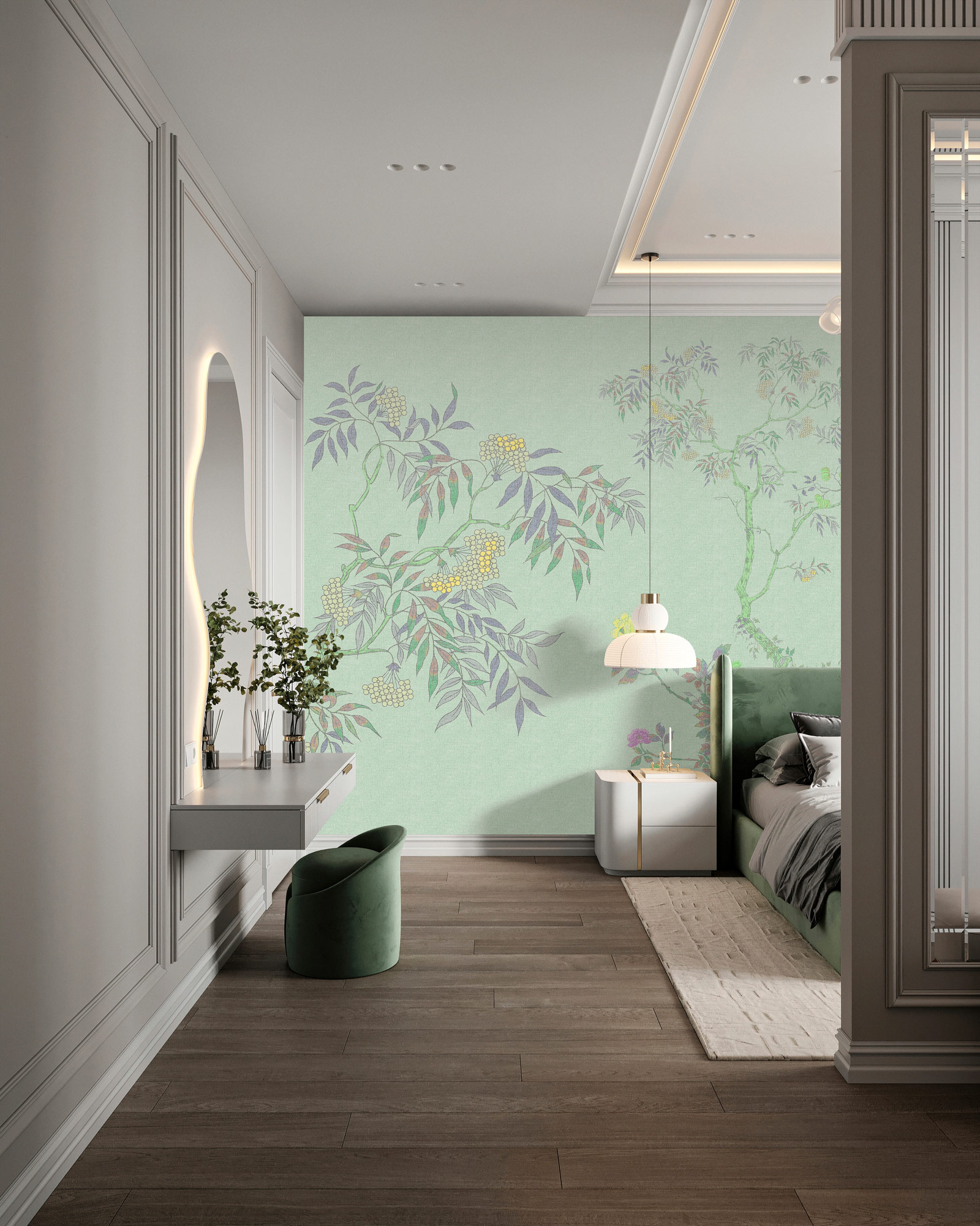 AS Fototapete Walls by Patel 5 Bäume Grün DD134783