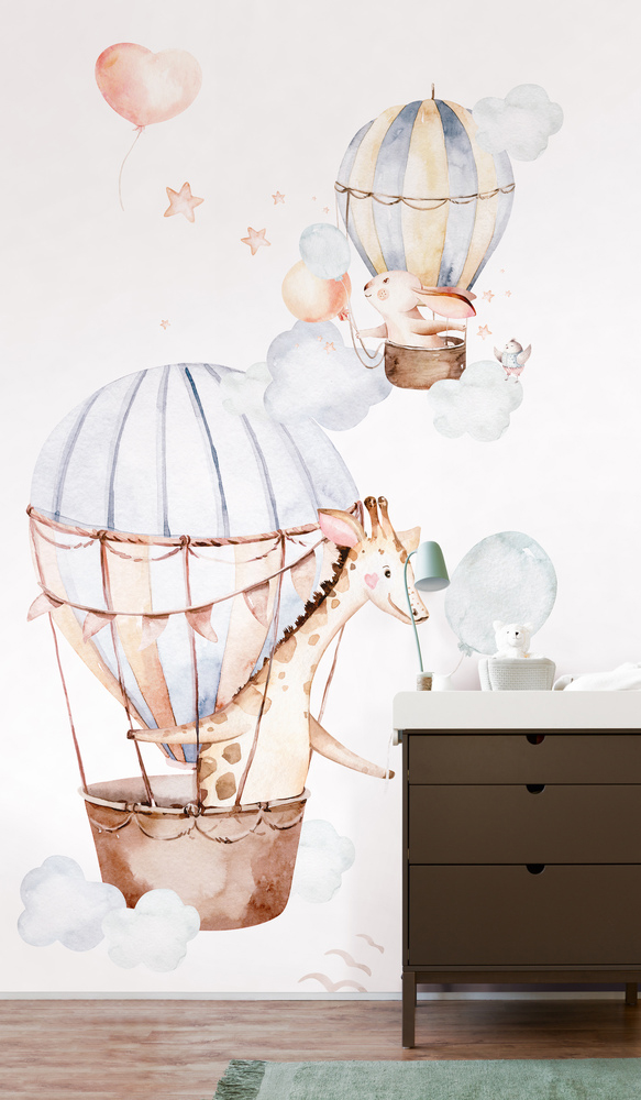 Rasch Fototapete Kids World Giraffe Tiere 364934