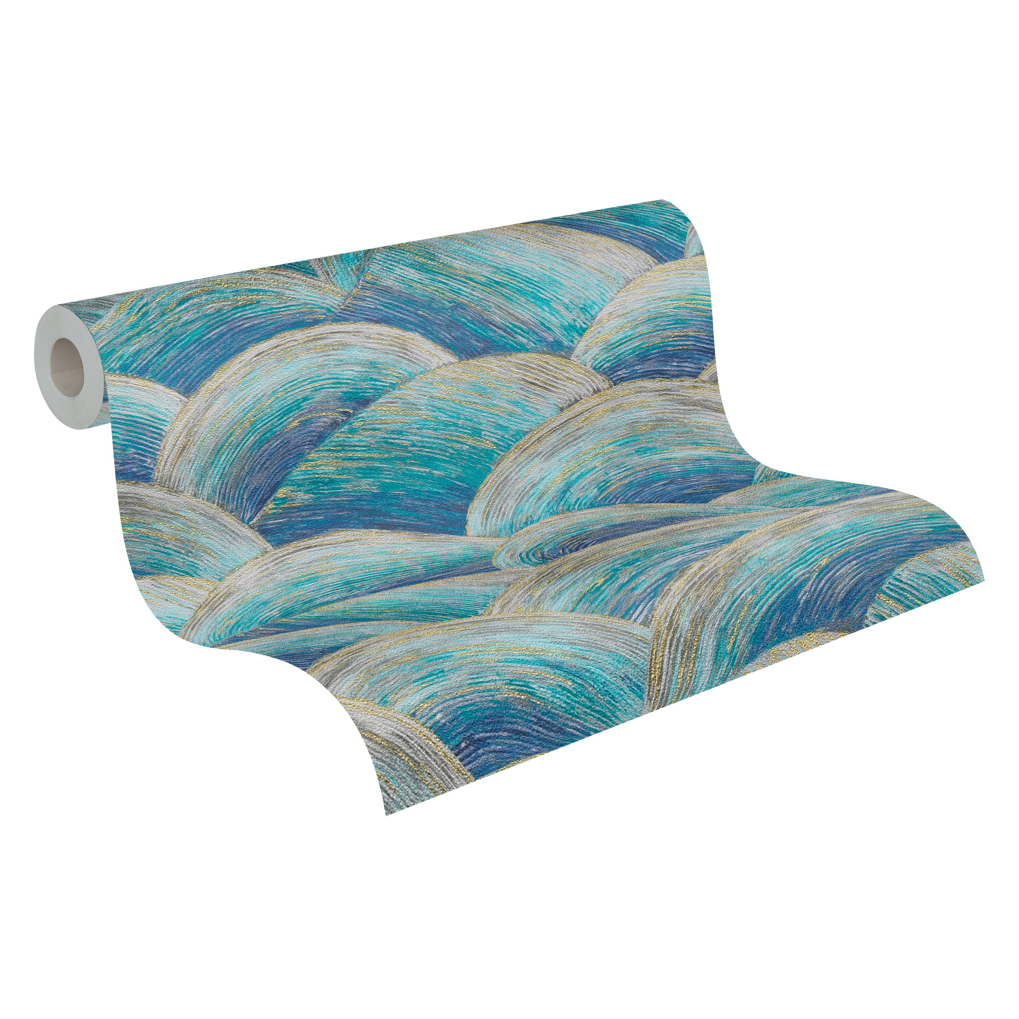 AS Vliestapete MS Travel Styles Strukturtapete Blau 391051