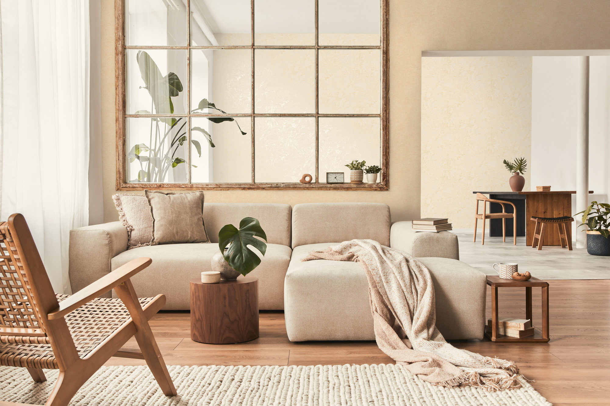 Livingwalls Vliestapete Smart Surfaces Natur 395602