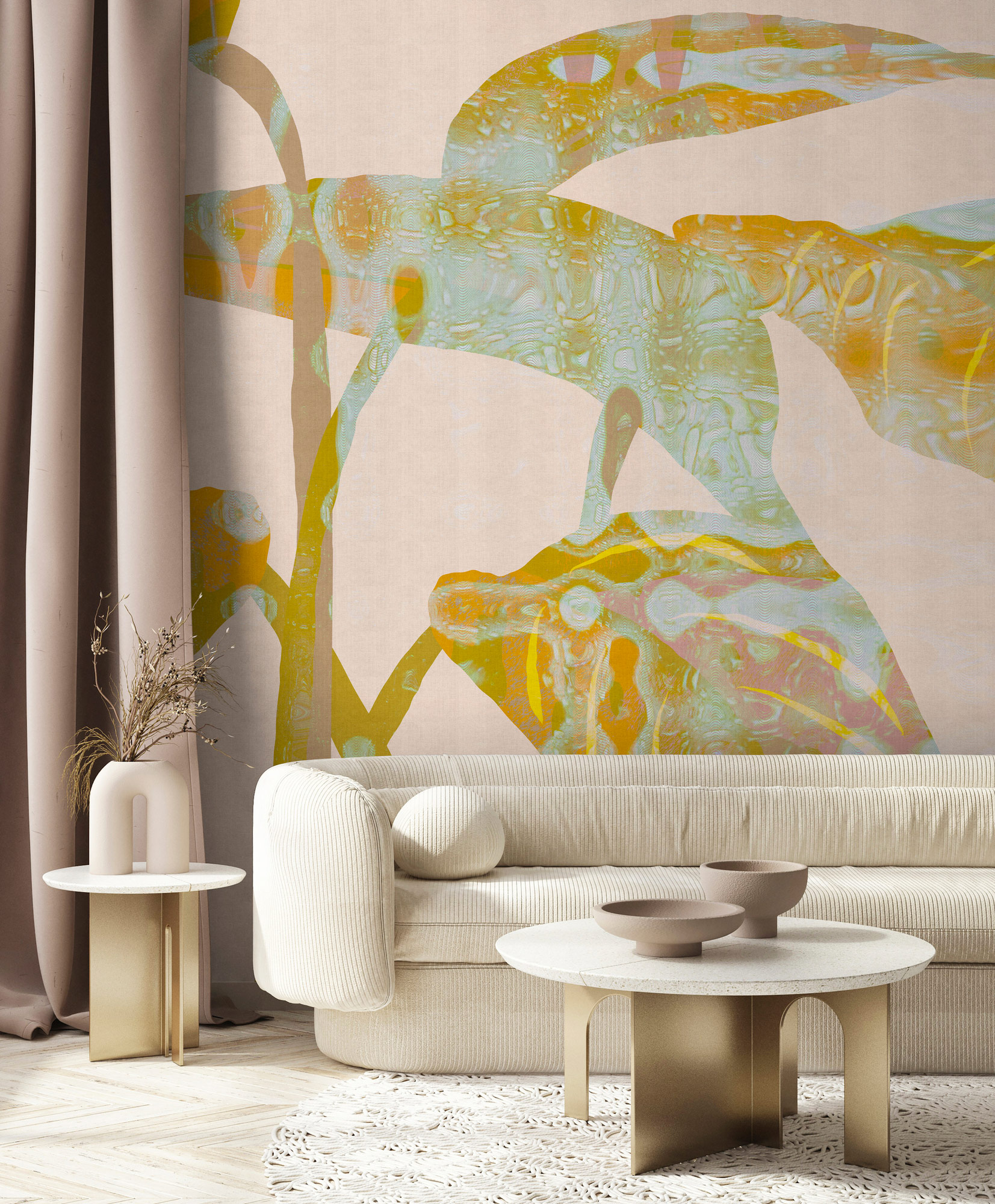 AS Fototapete Walls by Patel 5 Blätter Orange DD135113