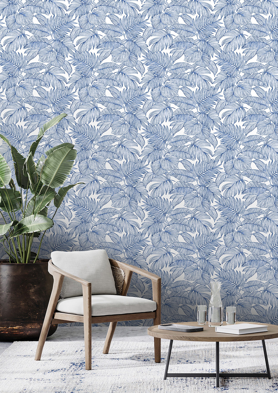 Rasch Vliestapete Symphony Blau-Dunkelblau 865110