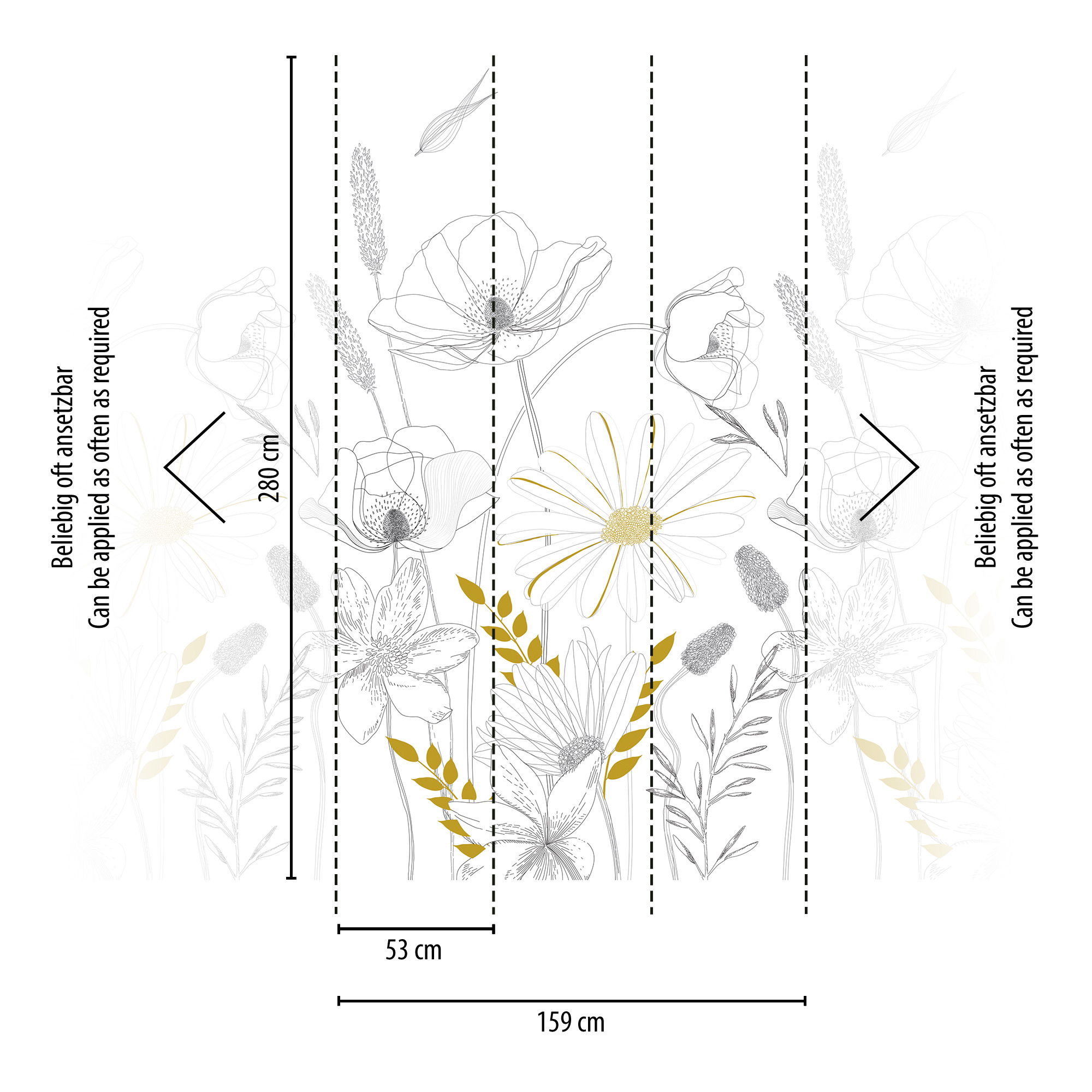 Livingwalls Vliestapete The Wall II Floral 392131