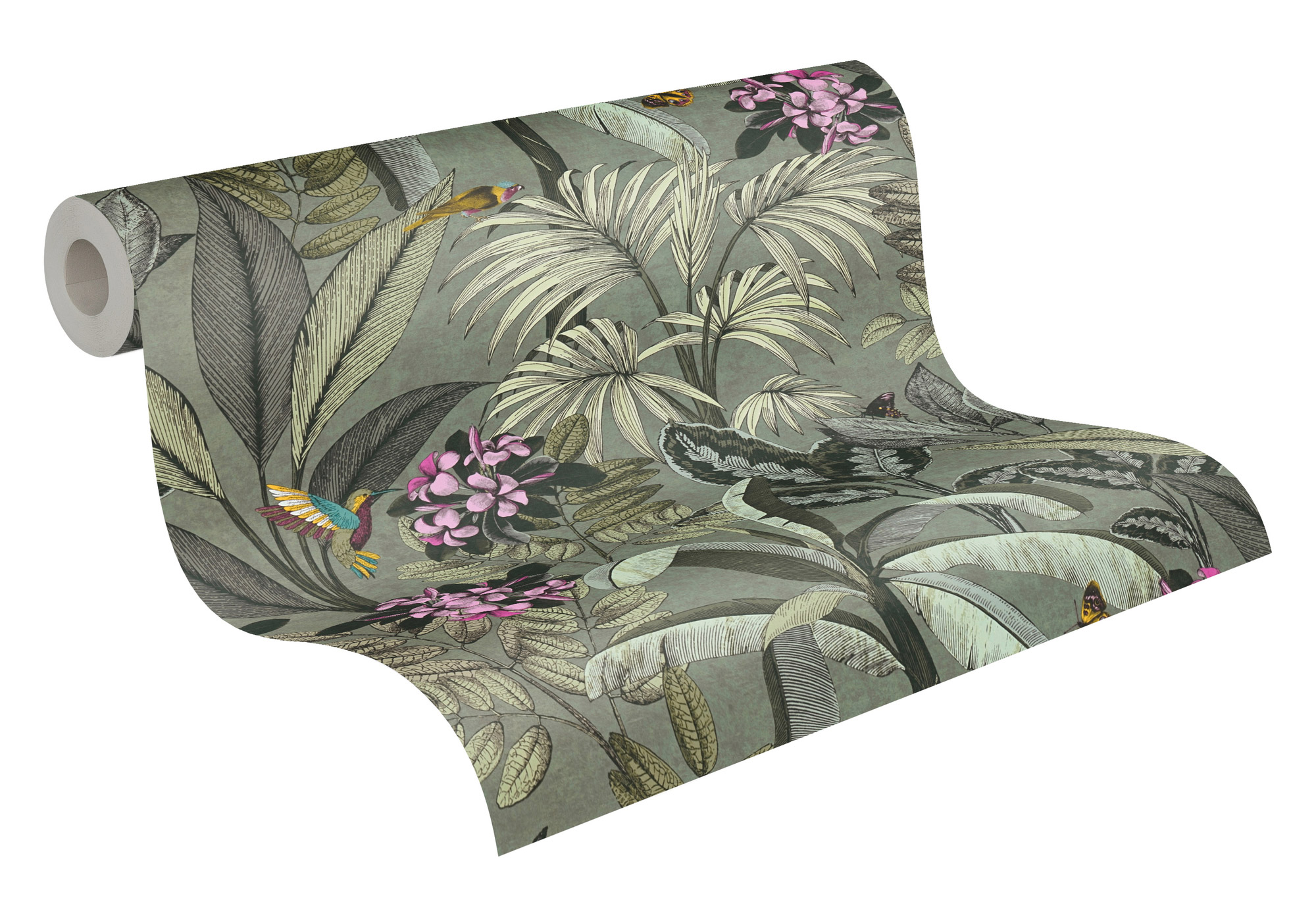 AS Vliestapete PintWalls Tiertapete Grün 387382