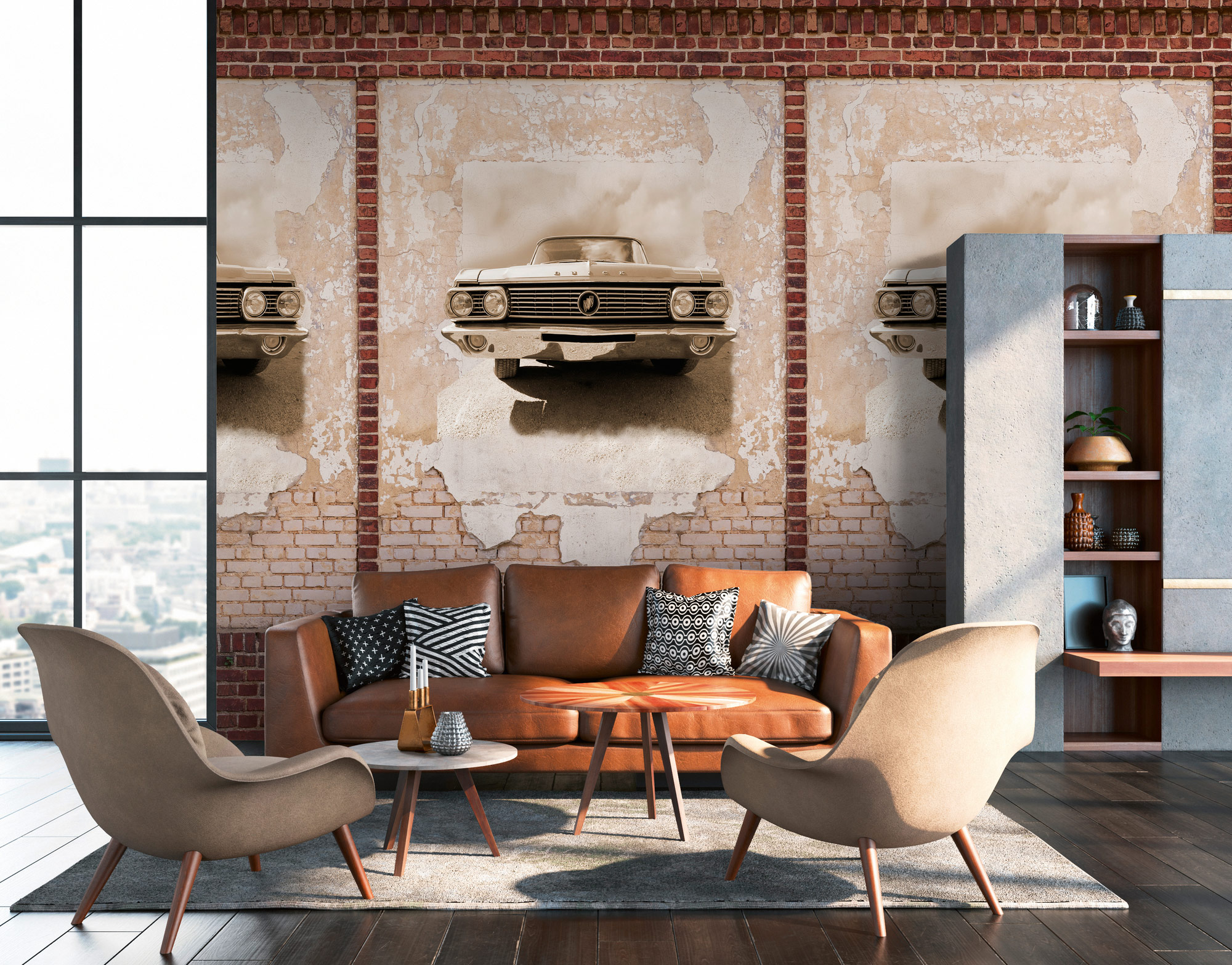 Livingwalls Vliestapete The Wall II Oldtimer 392431