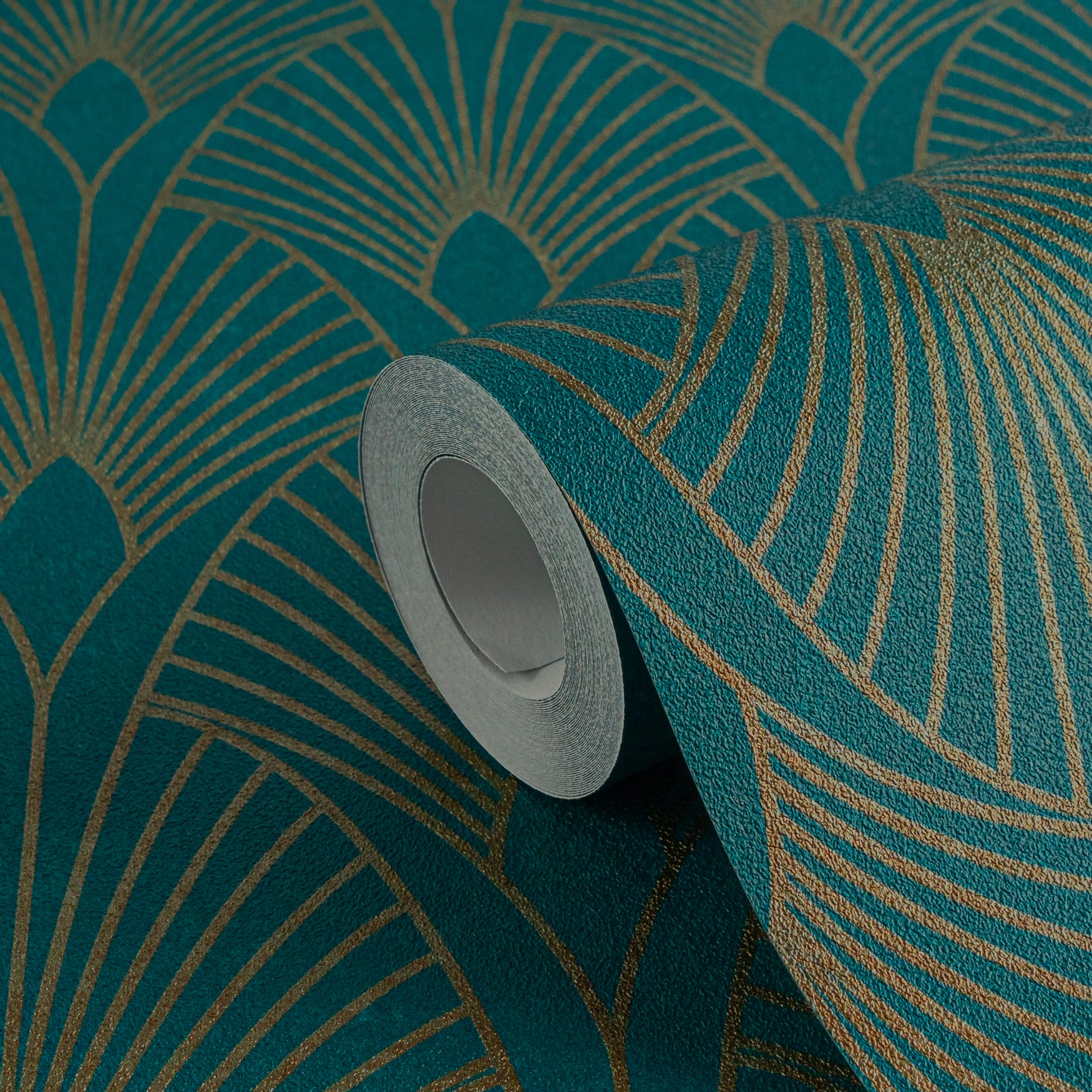 AS Vliestapete New Walls Art Deco Tapete grün 374275