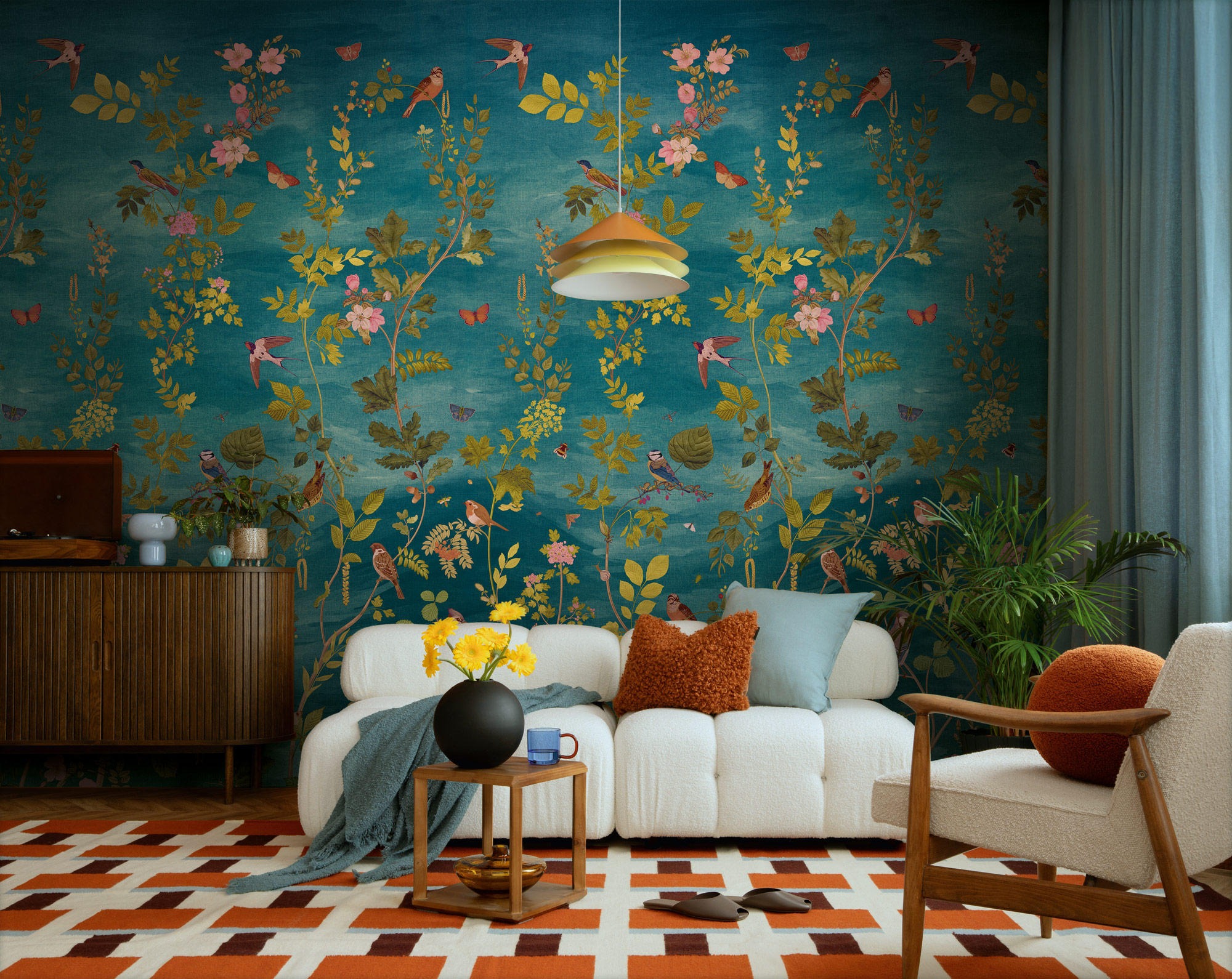 AS Fototapete MS Vibes & Styles Blumen Blau 792163