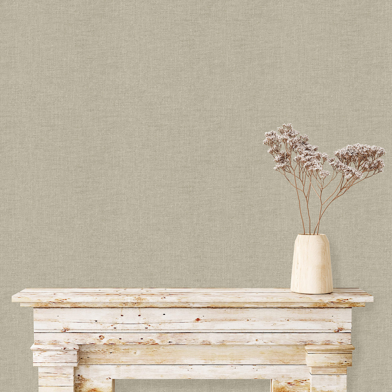 Hohenberger Vliestapete Artist Collage Uni Ecru 27276