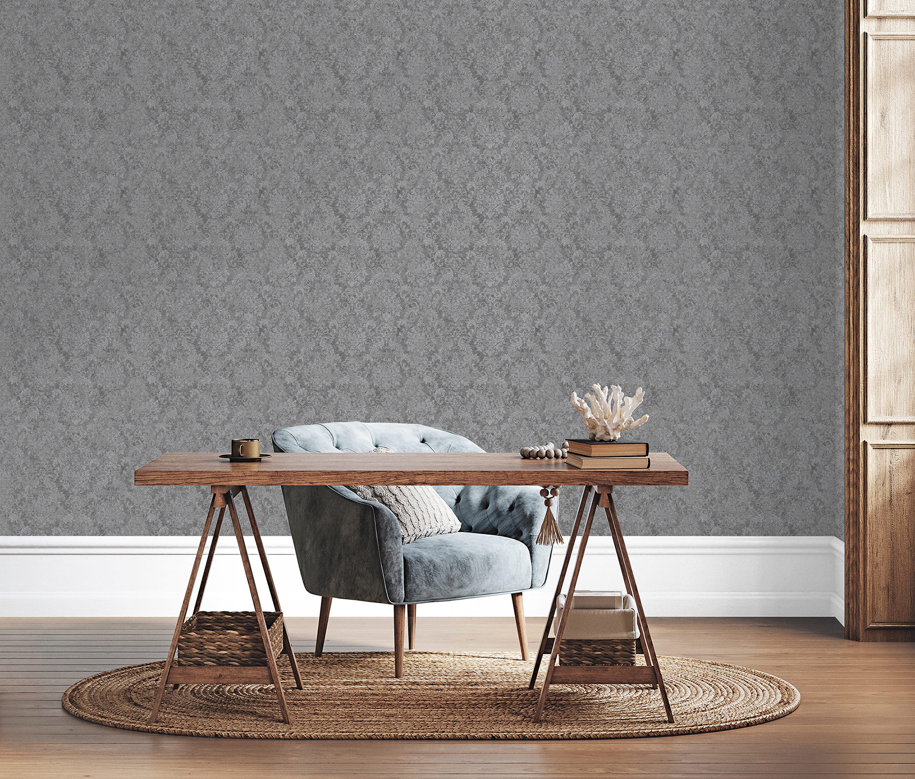 Essener Vliestapete Special FX 2 Silbergrau G68091