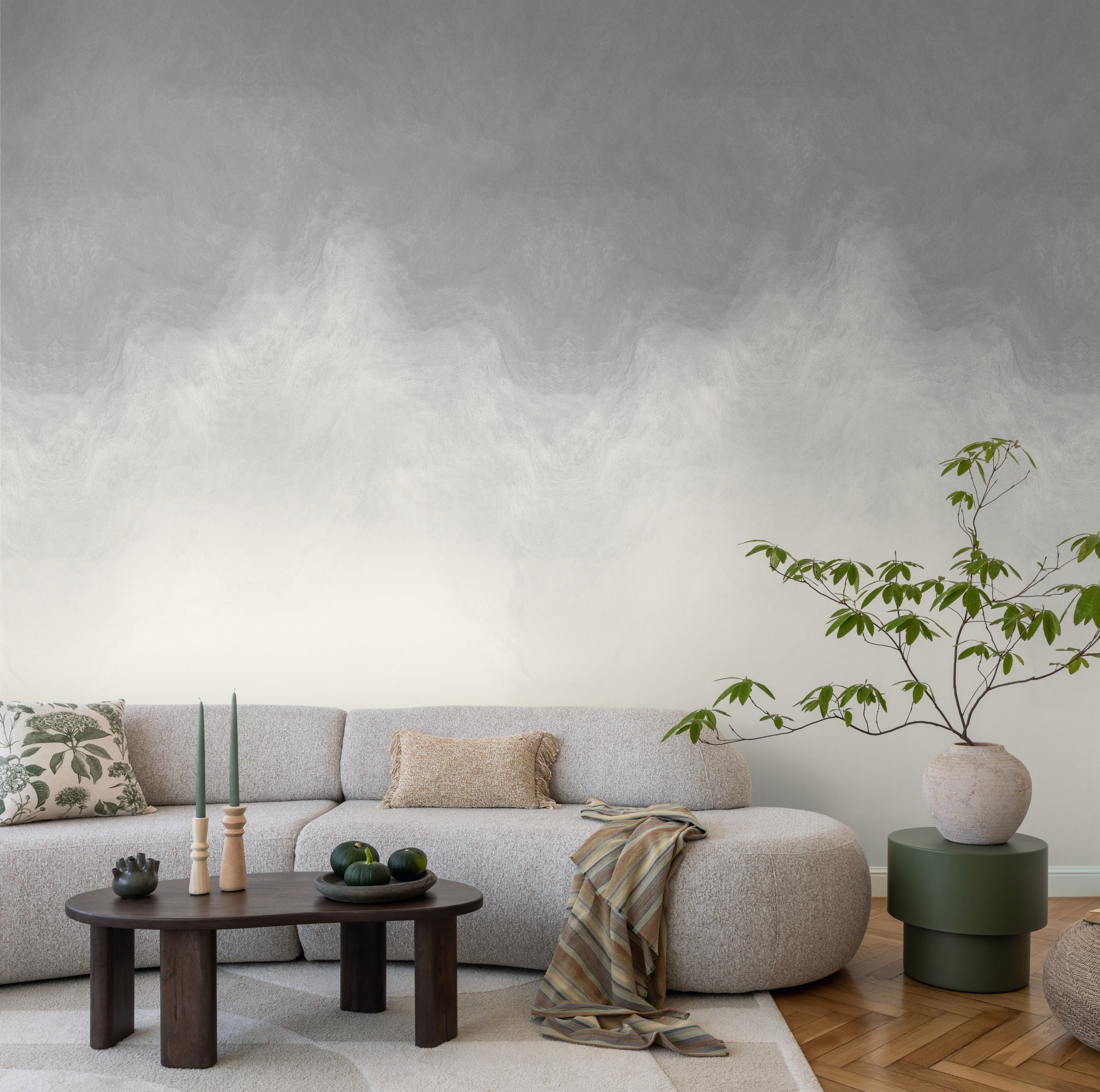 AS Fototapete The Wall 4 Aquarell Grau 792391