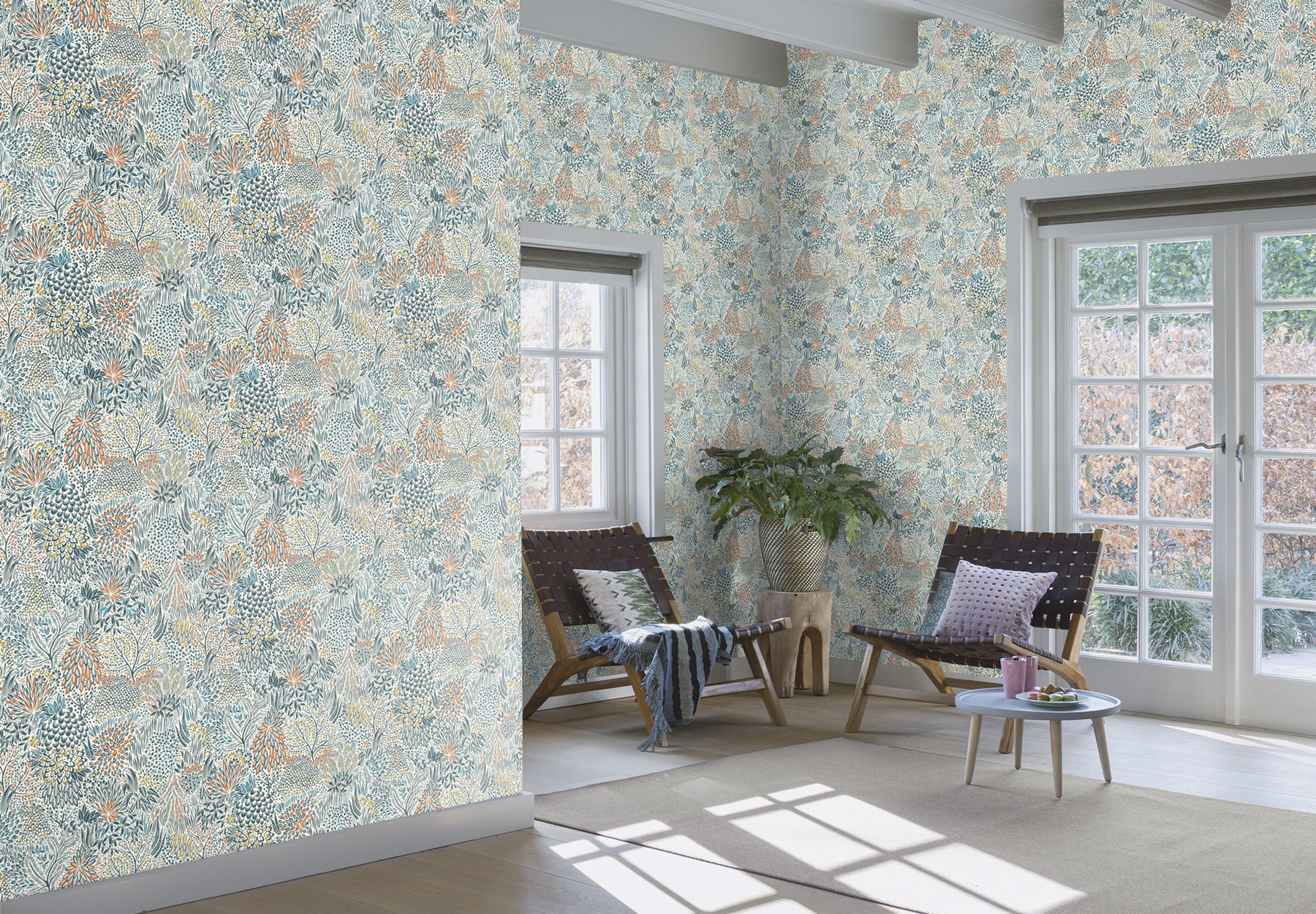 Rasch Vliestapete Symphony Blau-Hellblau 866124