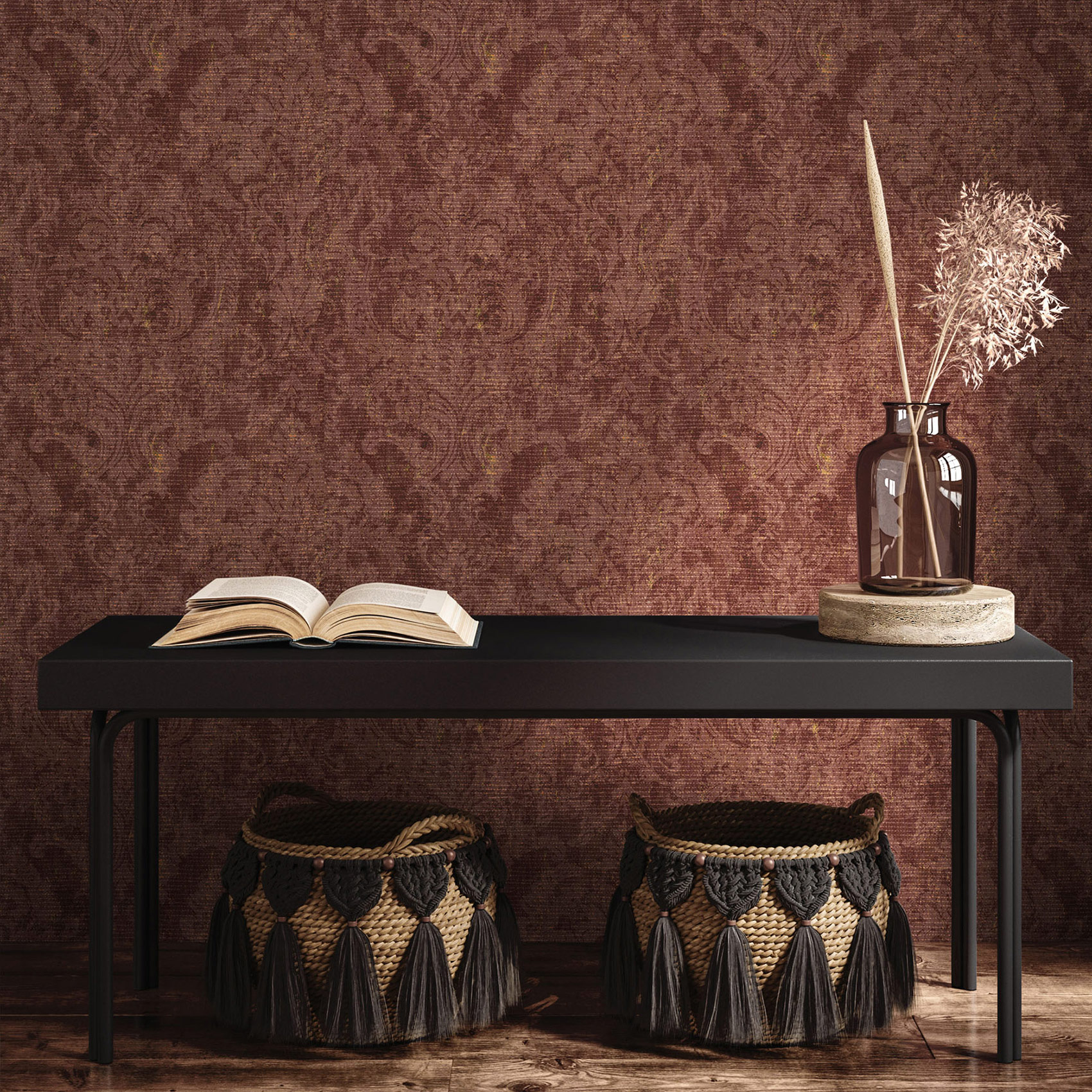 Hohenberger Vliestapete Cerra Fleur Red 81429